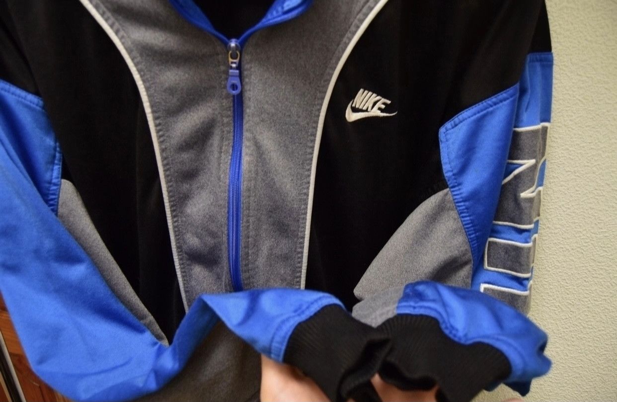 Nike Nike vintage big logo bomber full zip xxl 90th streatwear Size US XXL / EU 58 / 5 - 4 Thumbnail