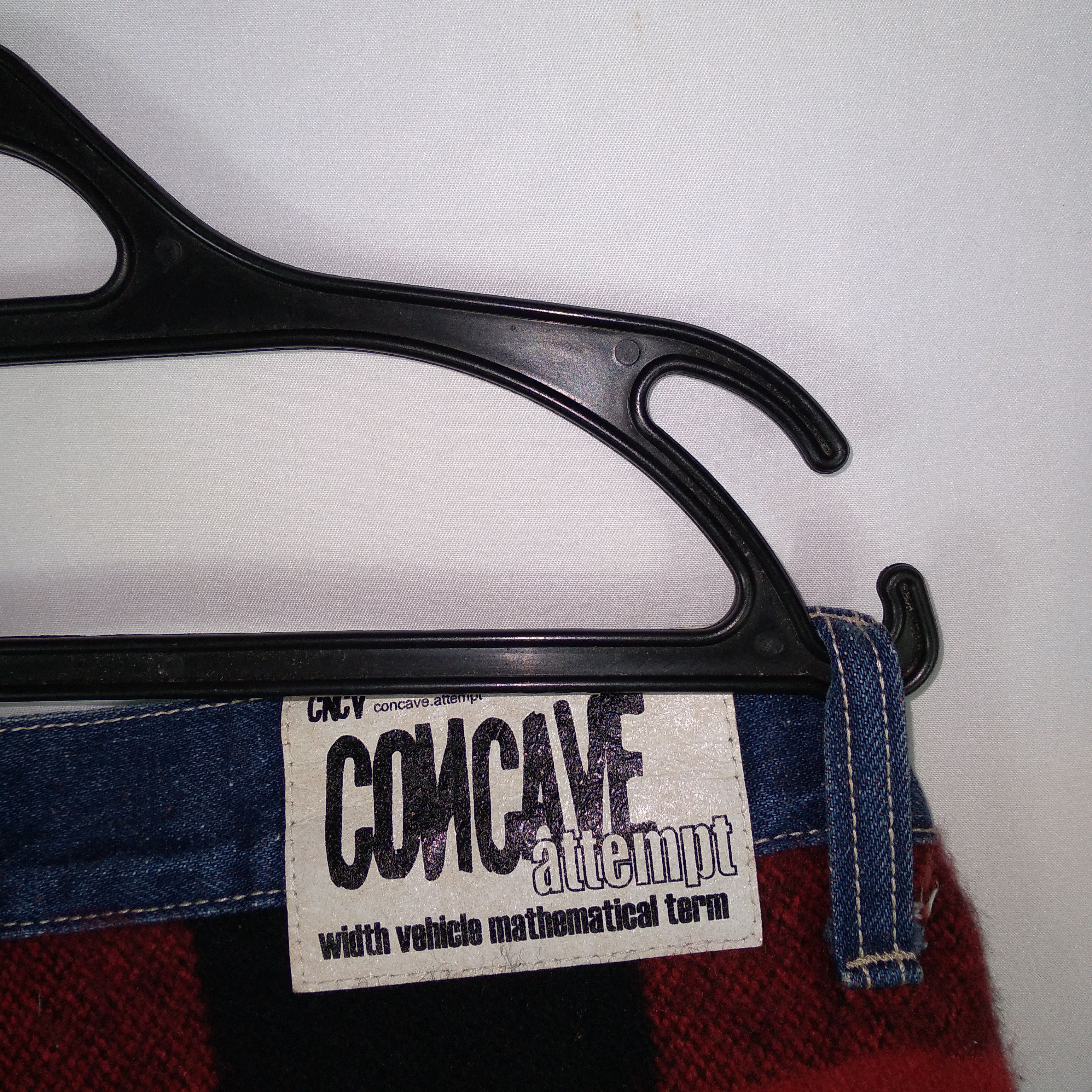 Japanese Brand × Vintage Concave Attempt Tartan Style Button Pocket Denim Jeans Size US 32 / EU 48 - 13 Thumbnail
