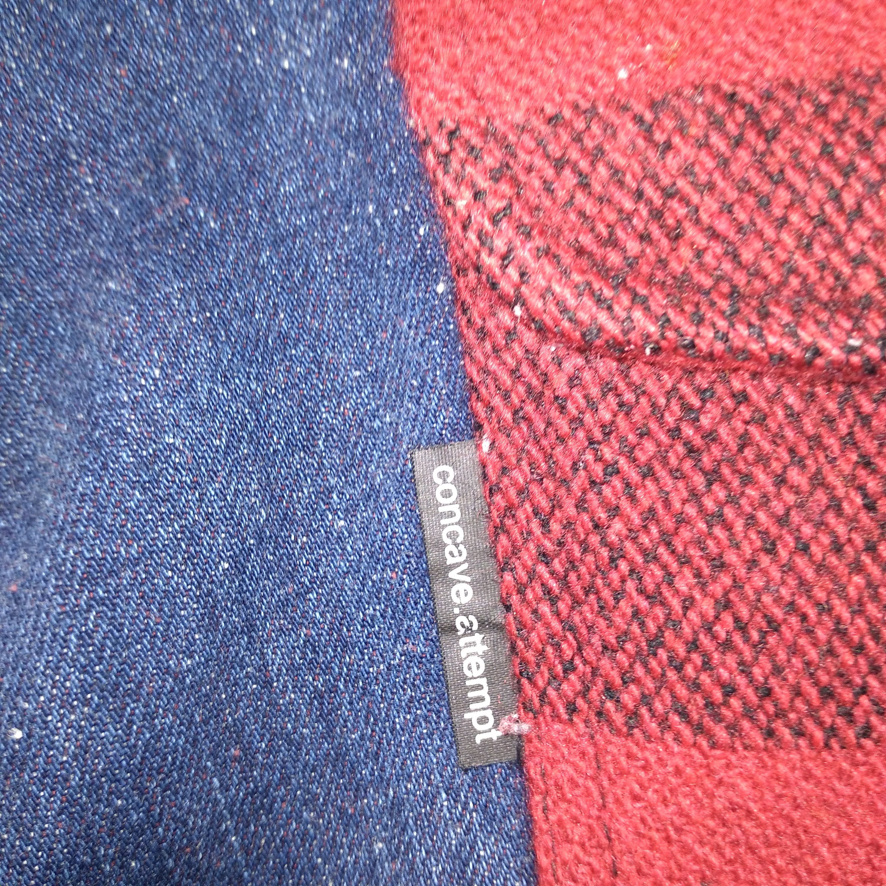 Japanese Brand × Vintage Concave Attempt Tartan Style Button Pocket Denim Jeans Size US 32 / EU 48 - 14 Thumbnail