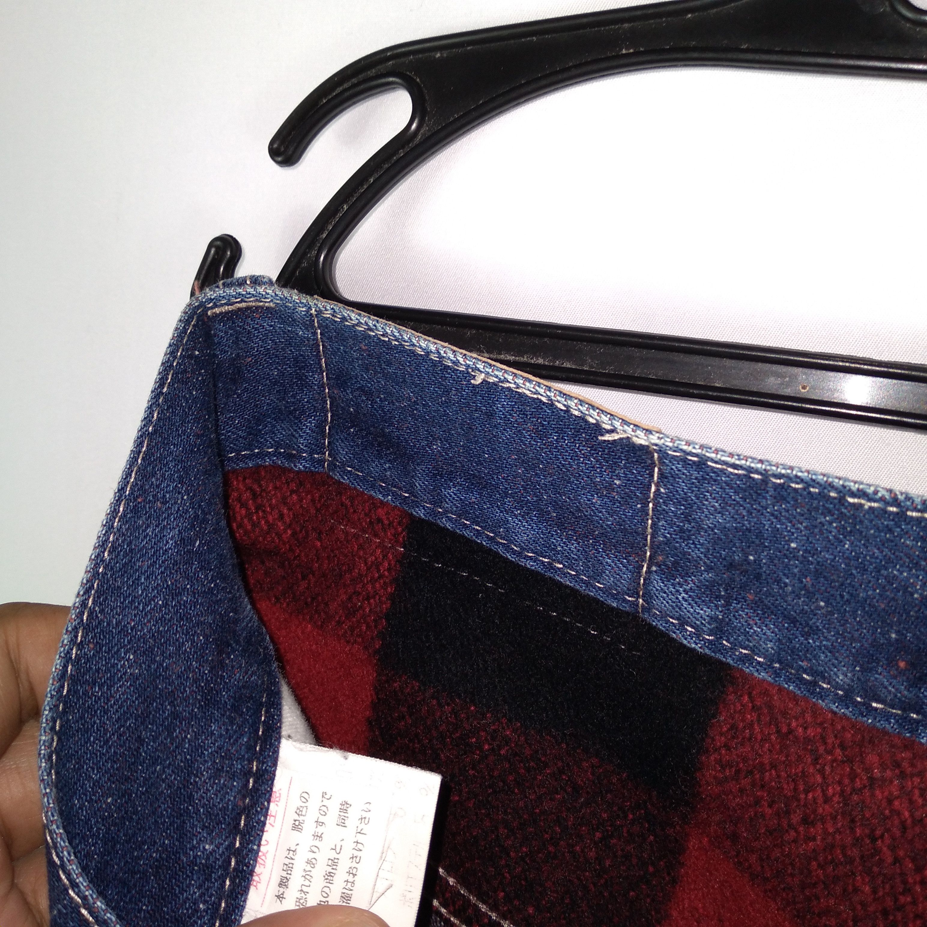 Japanese Brand × Vintage Concave Attempt Tartan Style Button Pocket Denim Jeans Size US 32 / EU 48 - 17 Thumbnail