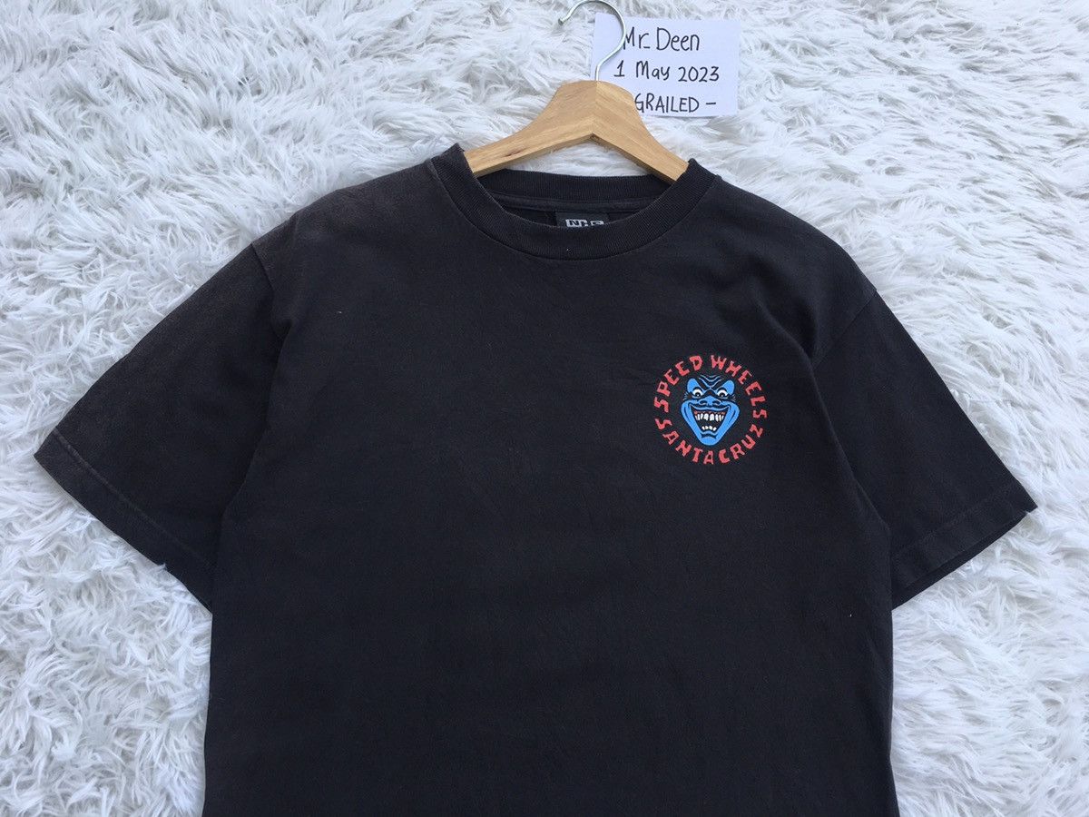 Santa Cruz Skateboards Vintage Santa Cruz Skateboard Speed Wheels Tshirt Size US M / EU 48-50 / 2 - 12 Thumbnail