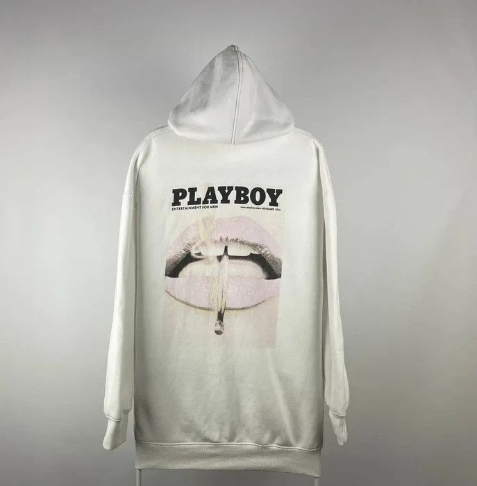 Missguided white playboy discount hoodie