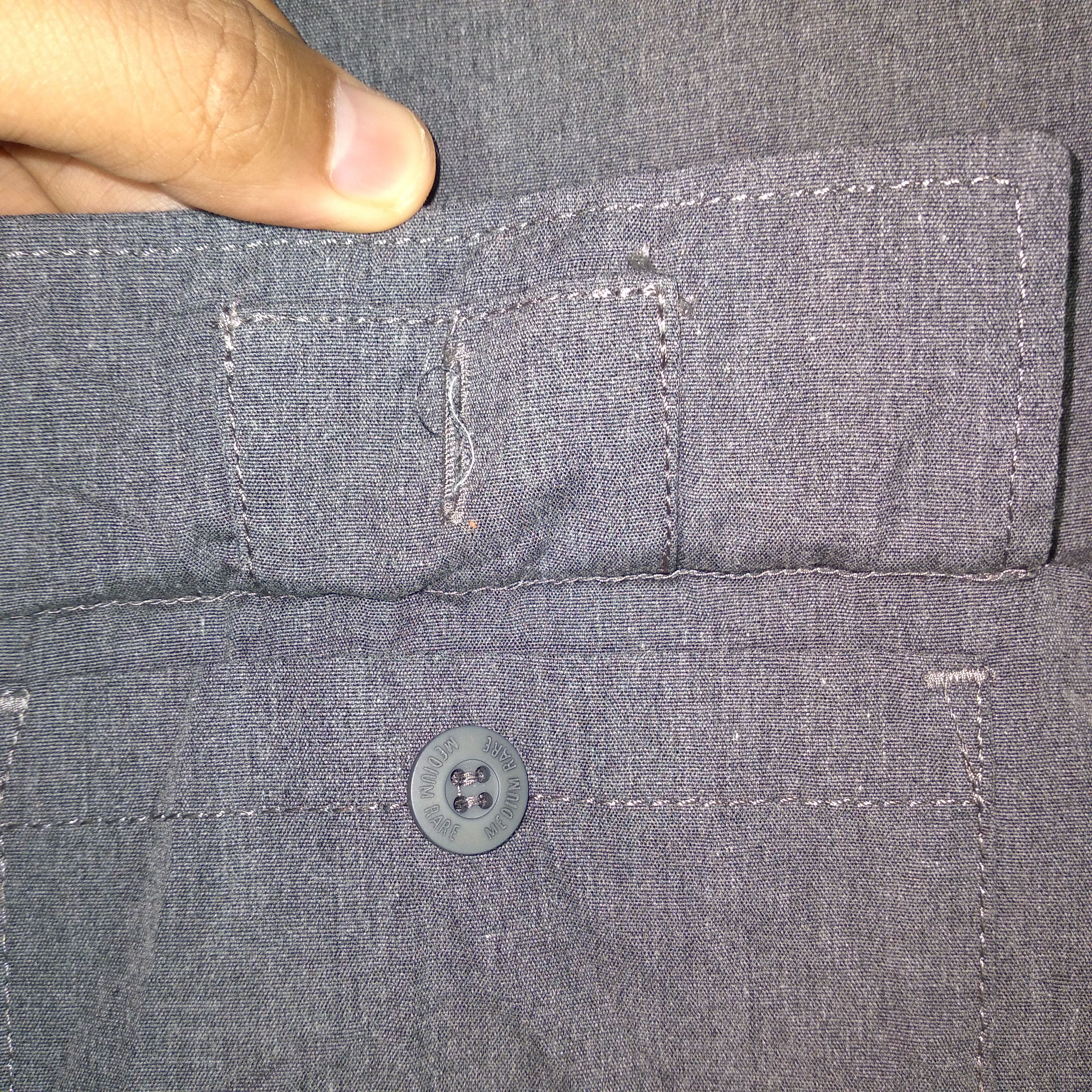 Japanese Brand × Vintage Medium Rare Double Pocket Workwear Style Buttons Shirts Size US L / EU 52-54 / 3 - 9 Thumbnail
