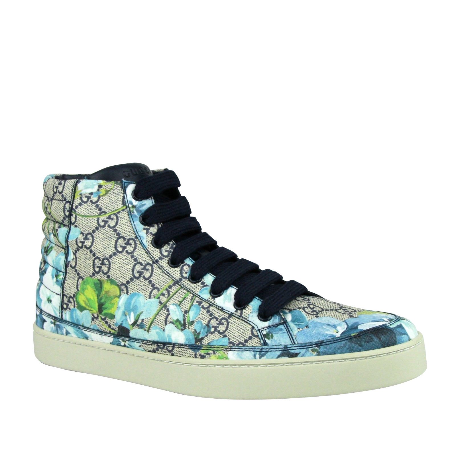 Mens Bloom Print Supreme GG Hi Top Sneaker(10.5 G / 11.5 US)
