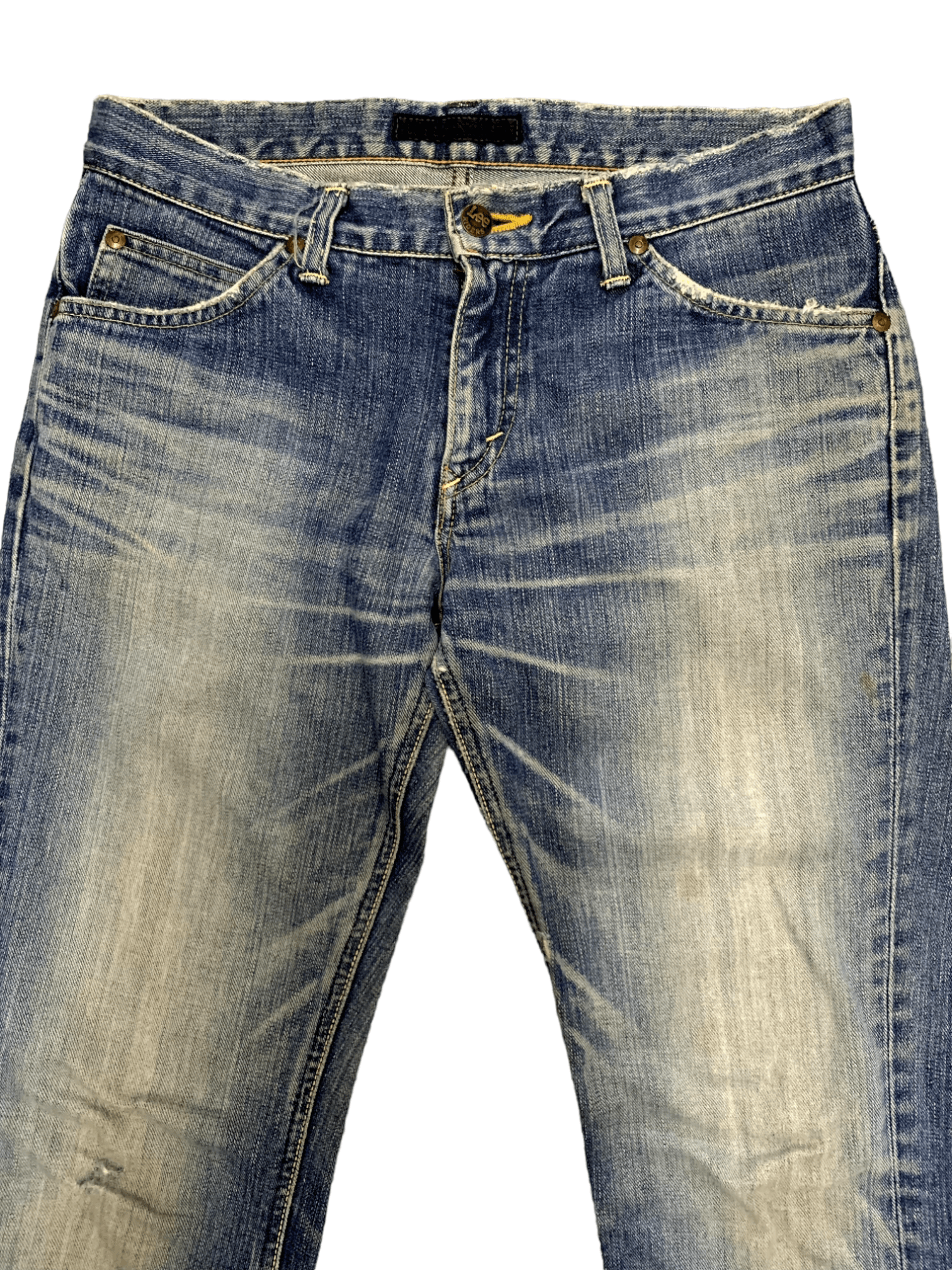 Lee Vintage 90s Japanese Lee Riders Blue Wash Flare Jeans 30x26 Size US 30 / EU 46 - 8 Thumbnail