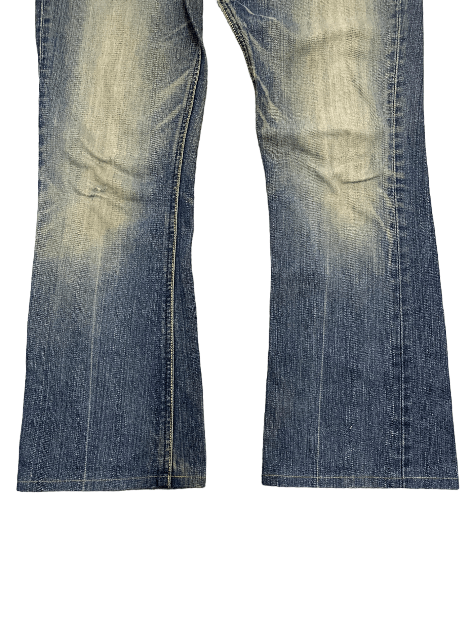 Lee Vintage 90s Japanese Lee Riders Blue Wash Flare Jeans 30x26 Size US 30 / EU 46 - 9 Thumbnail