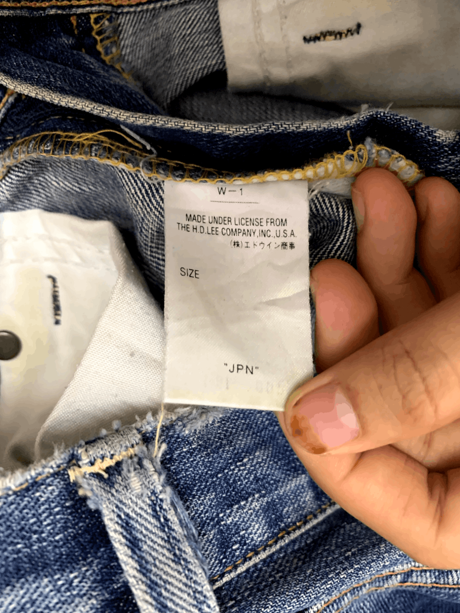 Lee Vintage 90s Japanese Lee Riders Blue Wash Flare Jeans 30x26 Size US 30 / EU 46 - 5 Thumbnail