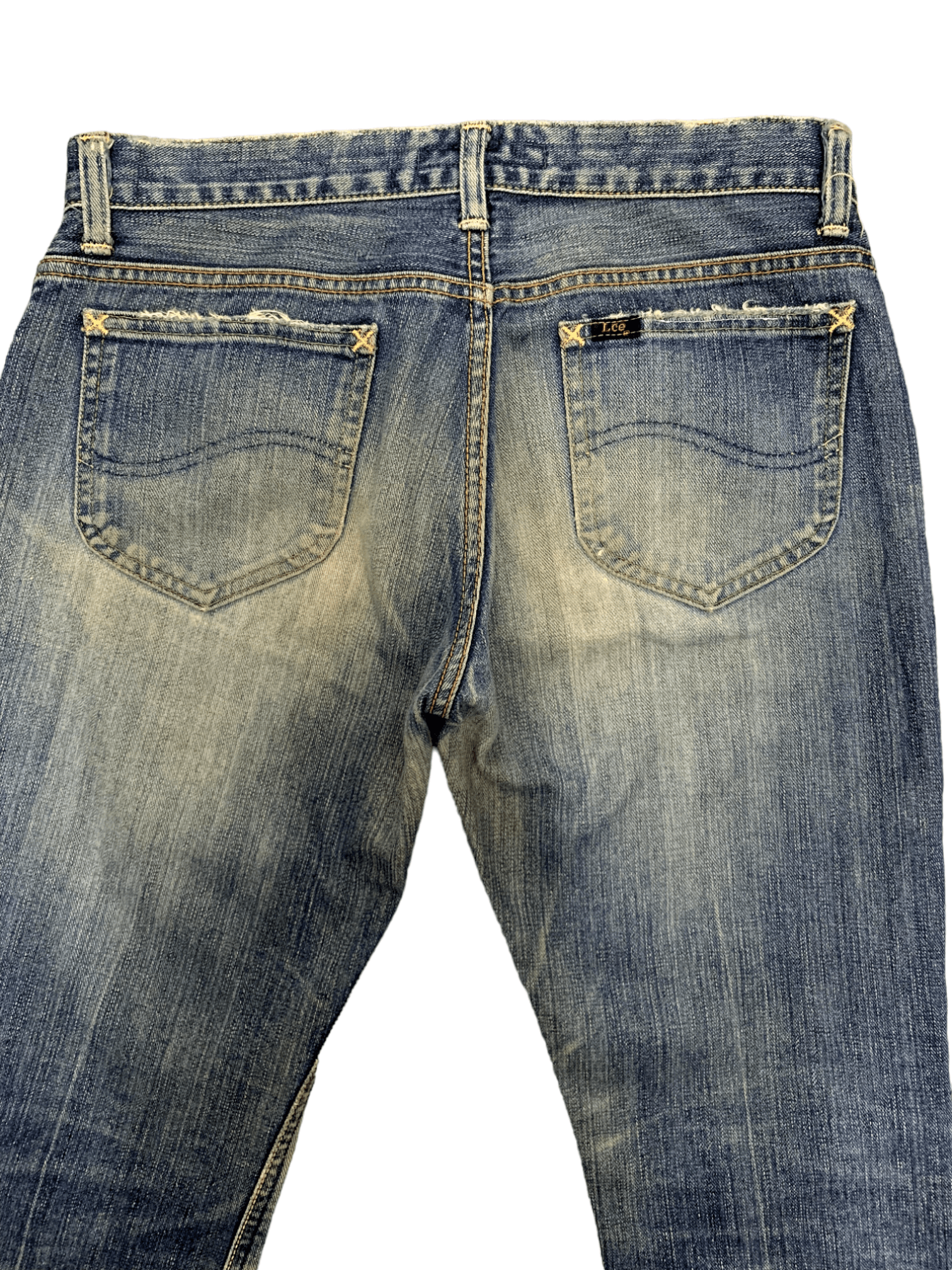 Lee Vintage 90s Japanese Lee Riders Blue Wash Flare Jeans 30x26 Size US 30 / EU 46 - 10 Thumbnail