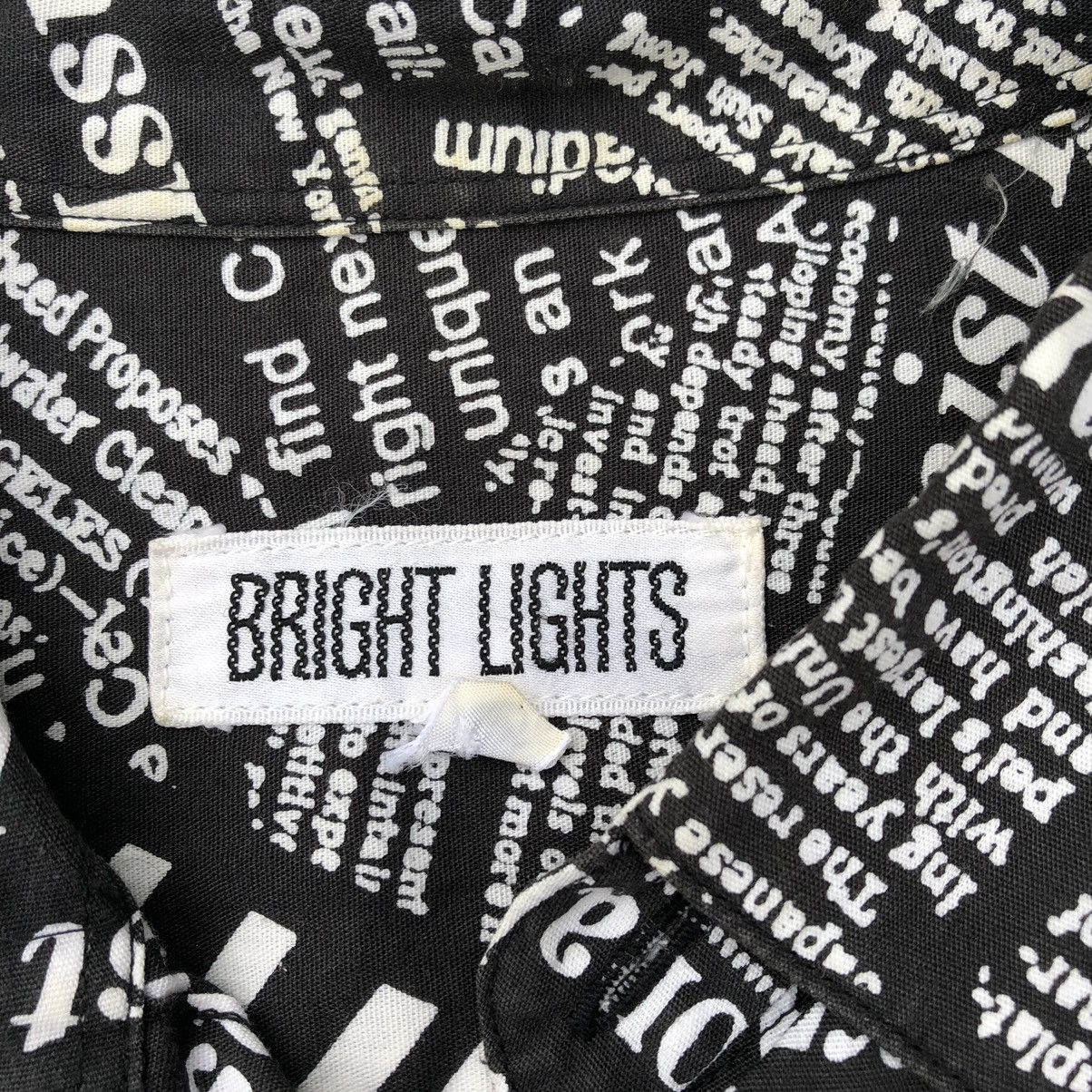 Japanese Brand × Vintage Rare Vintage Bright Light Newspaper Punk Styles Button Shirt Size US L / EU 52-54 / 3 - 11 Thumbnail