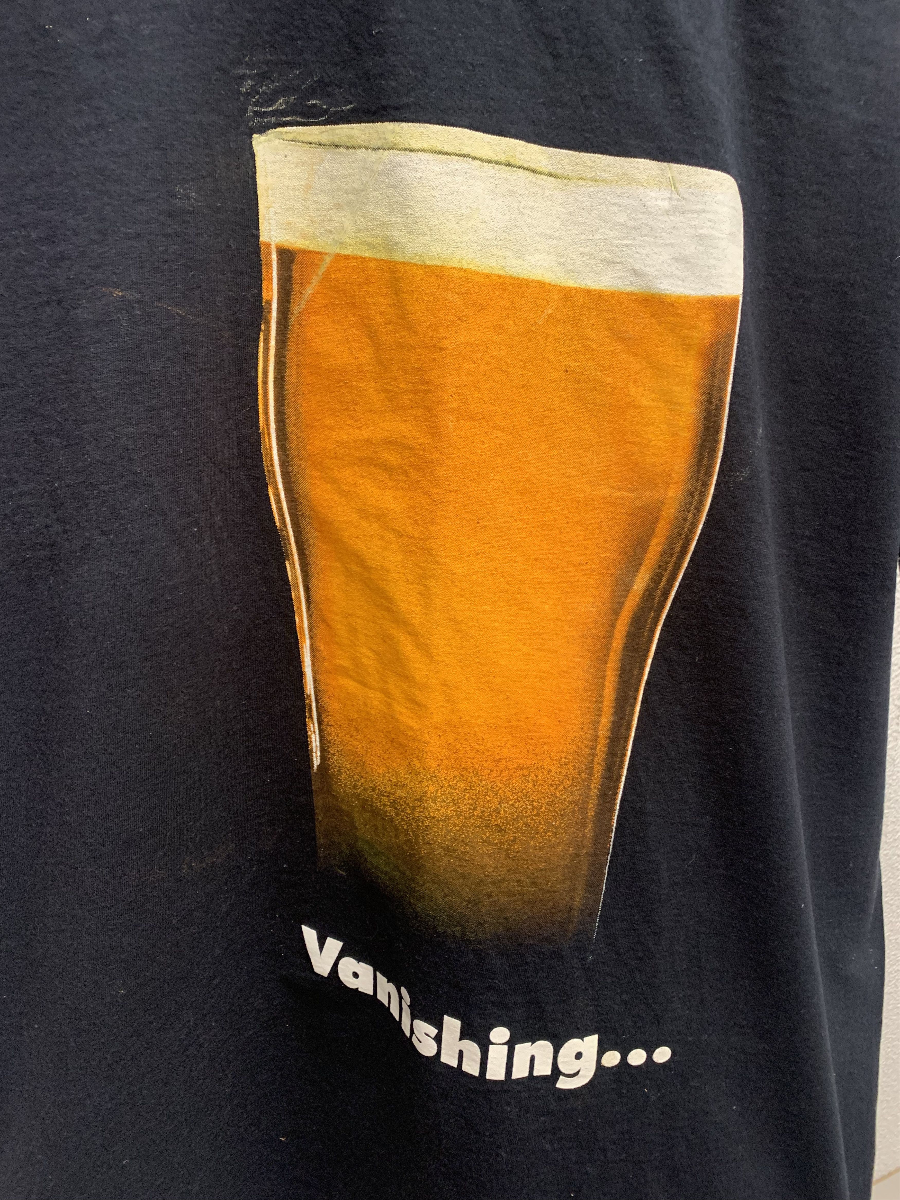 Vintage Vanishing boddingtons bitter black t-shirt Xl size Size US XL / EU 56 / 4 - 2 Thumbnail