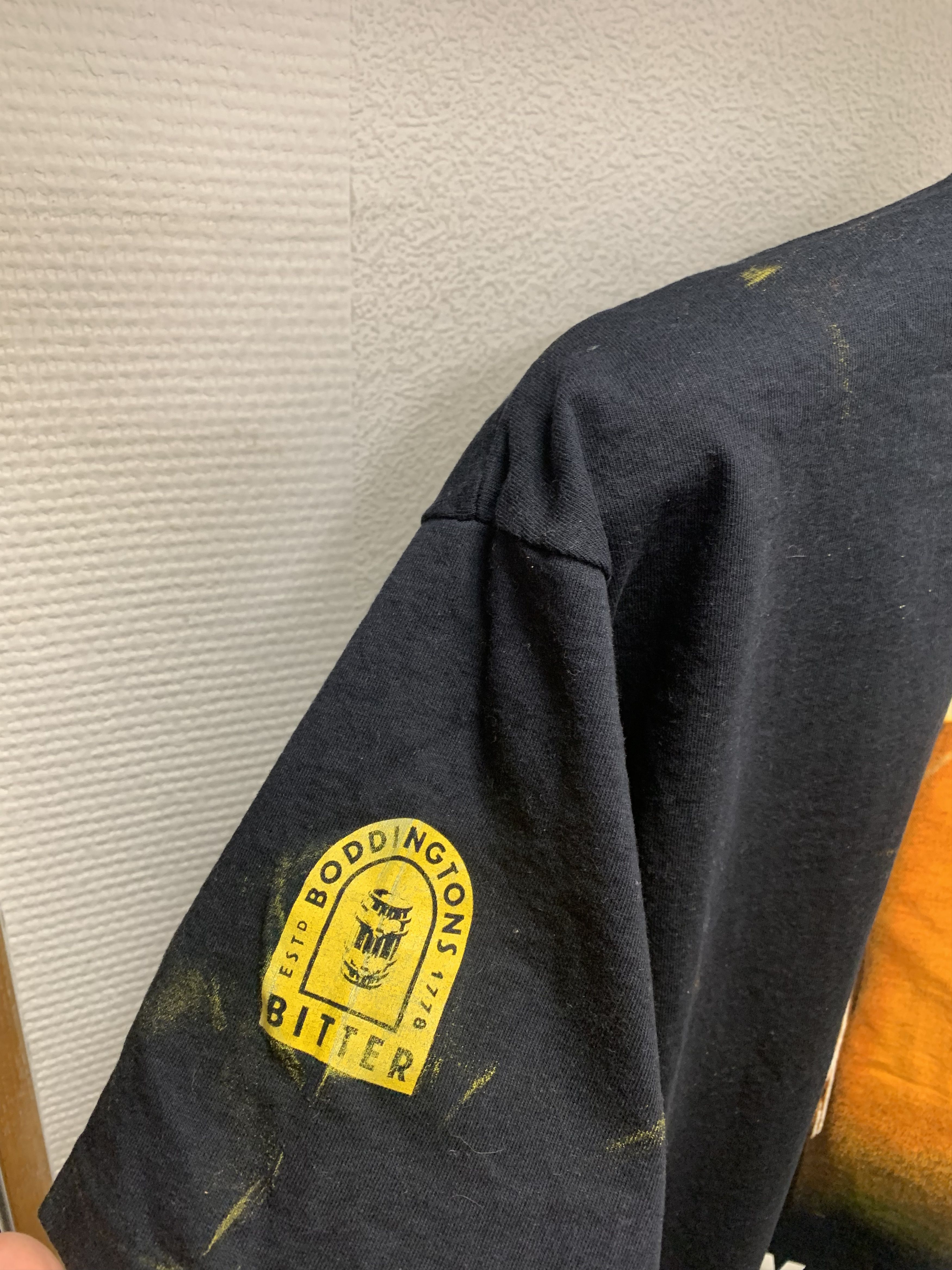 Vintage Vanishing boddingtons bitter black t-shirt Xl size Size US XL / EU 56 / 4 - 5 Thumbnail