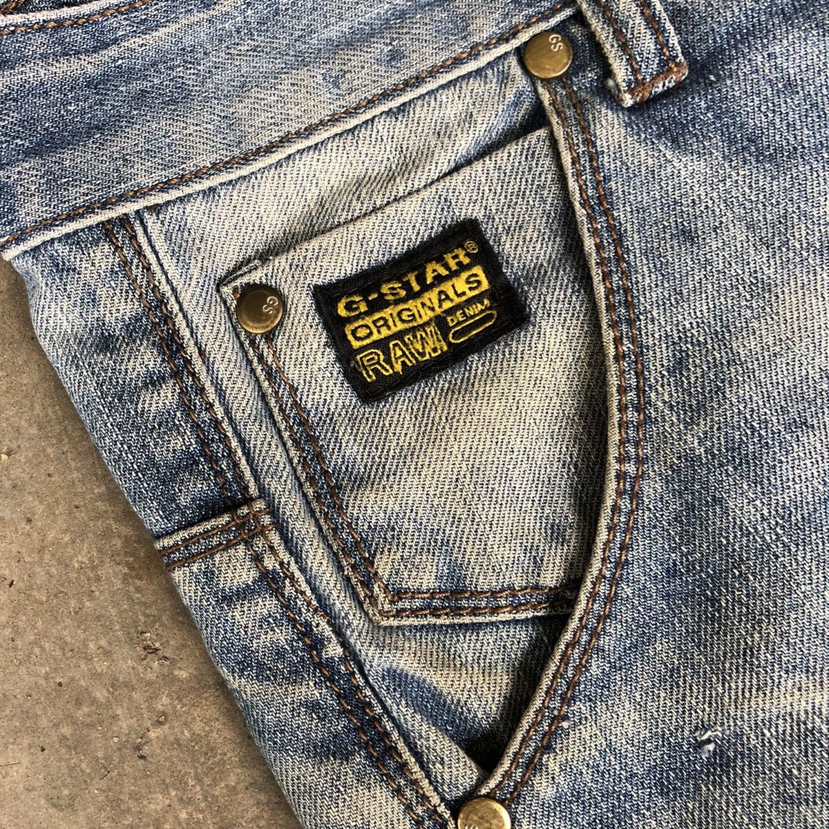 G-Star × Japanese Brand 🔥Rare🔥20 Years Of G Star 3301 Double Knee Distressed Denim Size US 34 / EU 50 - 15 Thumbnail