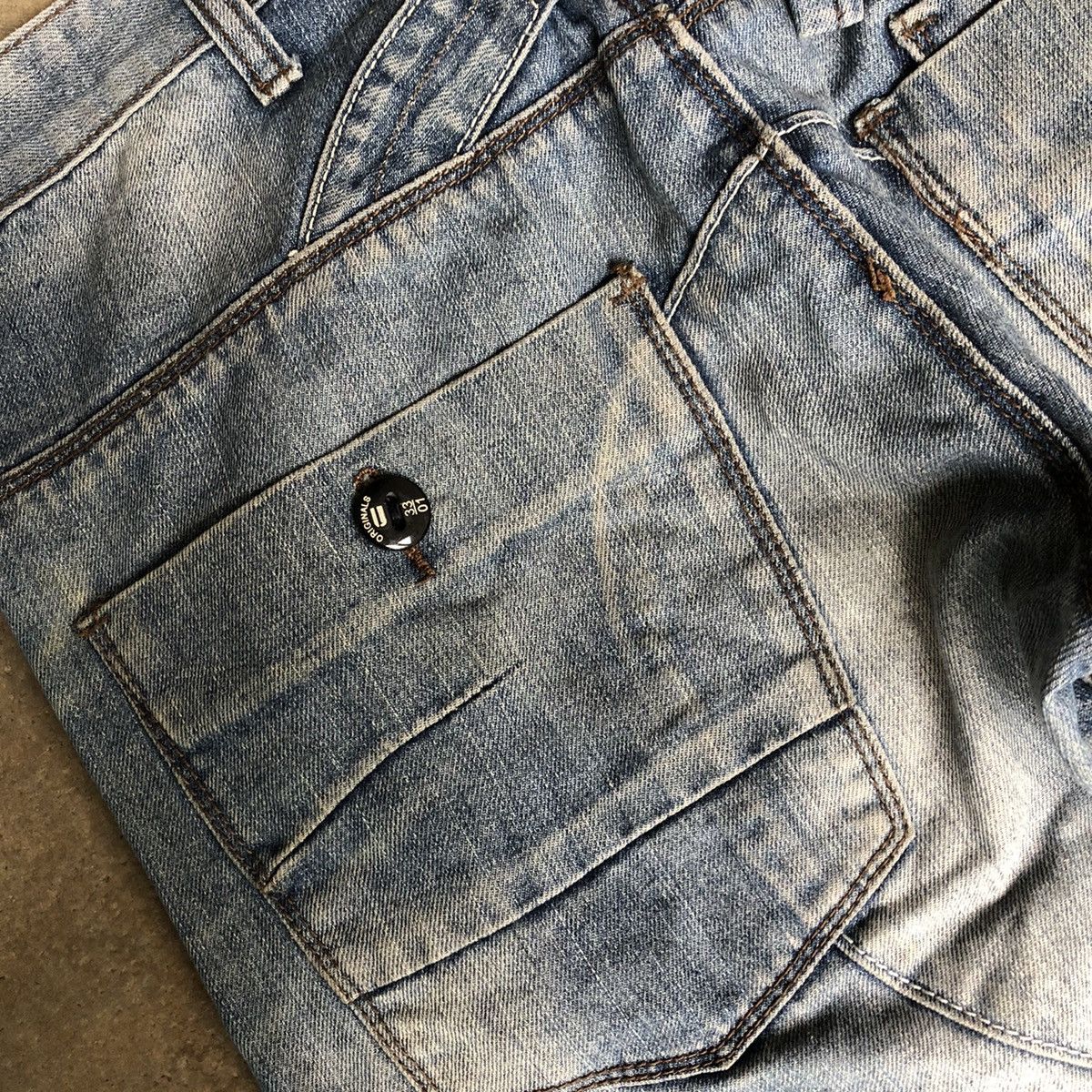 G-Star × Japanese Brand 🔥Rare🔥20 Years Of G Star 3301 Double Knee Distressed Denim Size US 34 / EU 50 - 12 Thumbnail