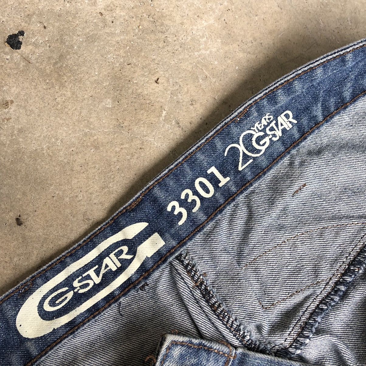 G-Star × Japanese Brand 🔥Rare🔥20 Years Of G Star 3301 Double Knee Distressed Denim Size US 34 / EU 50 - 19 Thumbnail