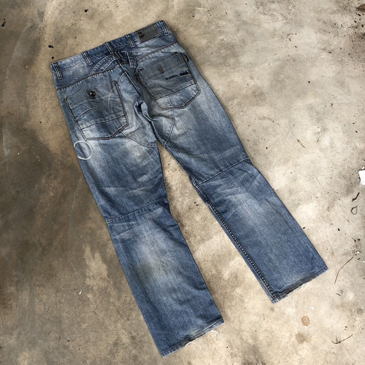 G-Star × Japanese Brand 🔥Rare🔥20 Years Of G Star 3301 Double Knee Distressed Denim Size US 34 / EU 50 - 5 Thumbnail