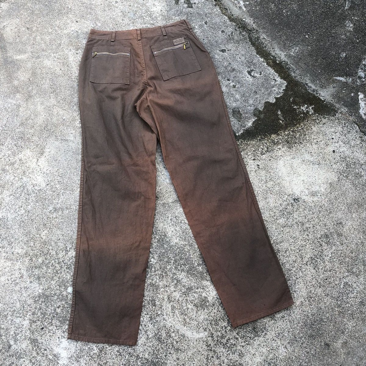 Japanese Brand × Vintage 🔥Rare🔥🇯🇵Lucky Zipper Tactical Styles Sun Faded Khakis Pants Size US 30 / EU 46 - 4 Thumbnail