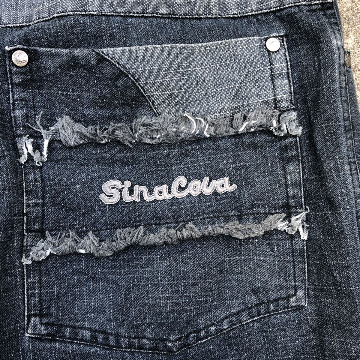 Japanese Brand × Vintage 🔥Rare🔥Vintage Sinacova Embroidery Sherpa Pockets Denim Jeans Size US 33 - 10 Thumbnail