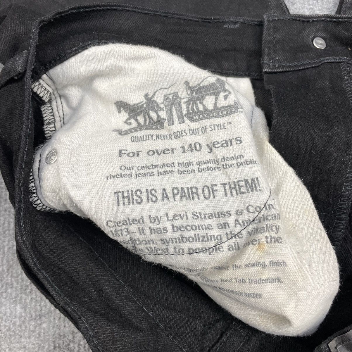 Levi's × Vintage Vintage Levi's 508 Super Black-wc023 Size US 33 - 6 Thumbnail