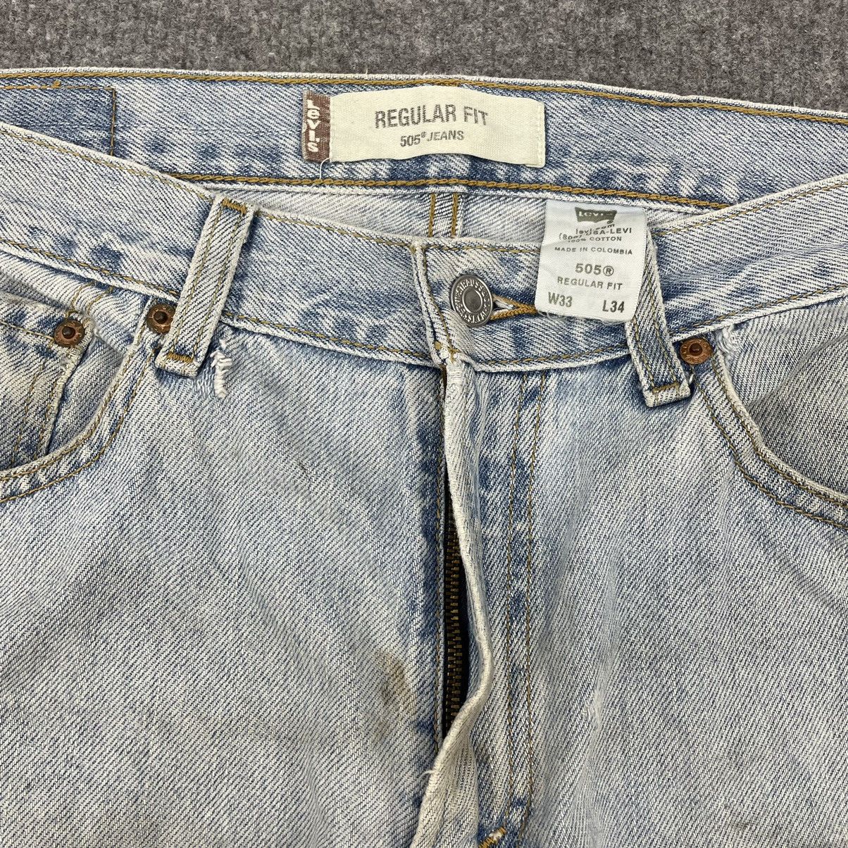 Levi's × Vintage Vintage Levi's 505 Light Wash Jeans -wc013 Size US 33 - 7 Thumbnail