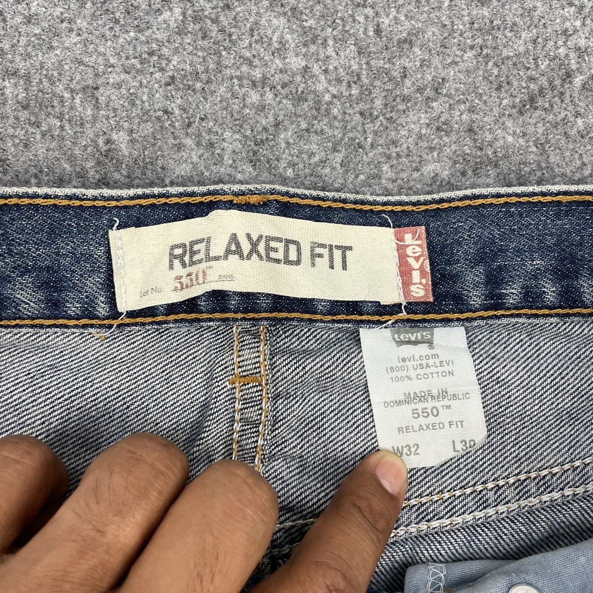Levi's × Vintage Vintage Levi's 550 Distressed Relaxed Fit -wc041 Size US 32 / EU 48 - 10 Thumbnail
