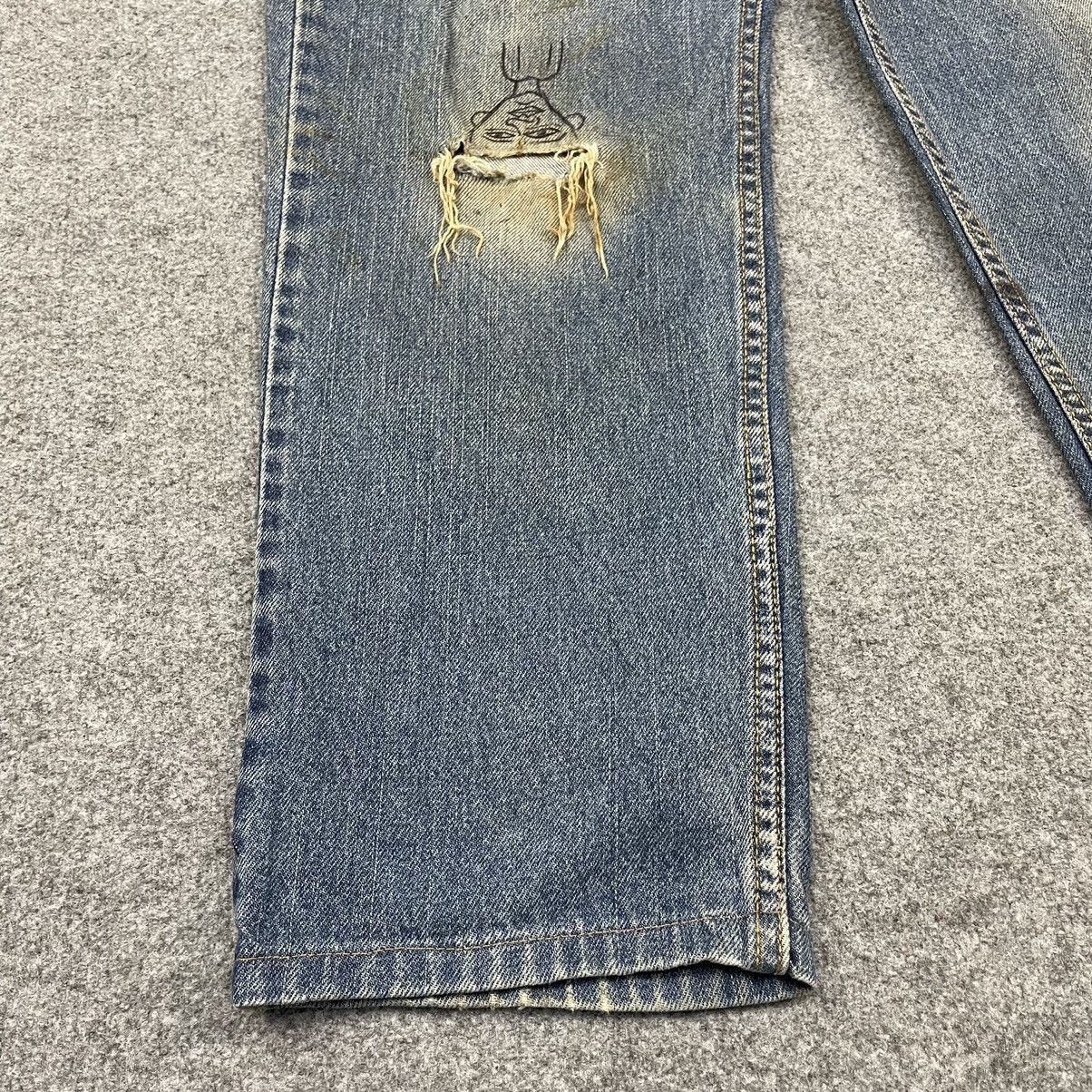 Levi's × Vintage Vintage Levi's 550 Distressed Relaxed Fit -wc041 Size US 32 / EU 48 - 3 Thumbnail