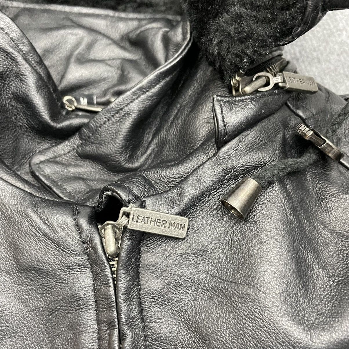 Japanese Brand Vintage Leatherman Hoodie Sherpa Jacket Size US M / EU 48-50 / 2 - 11 Thumbnail