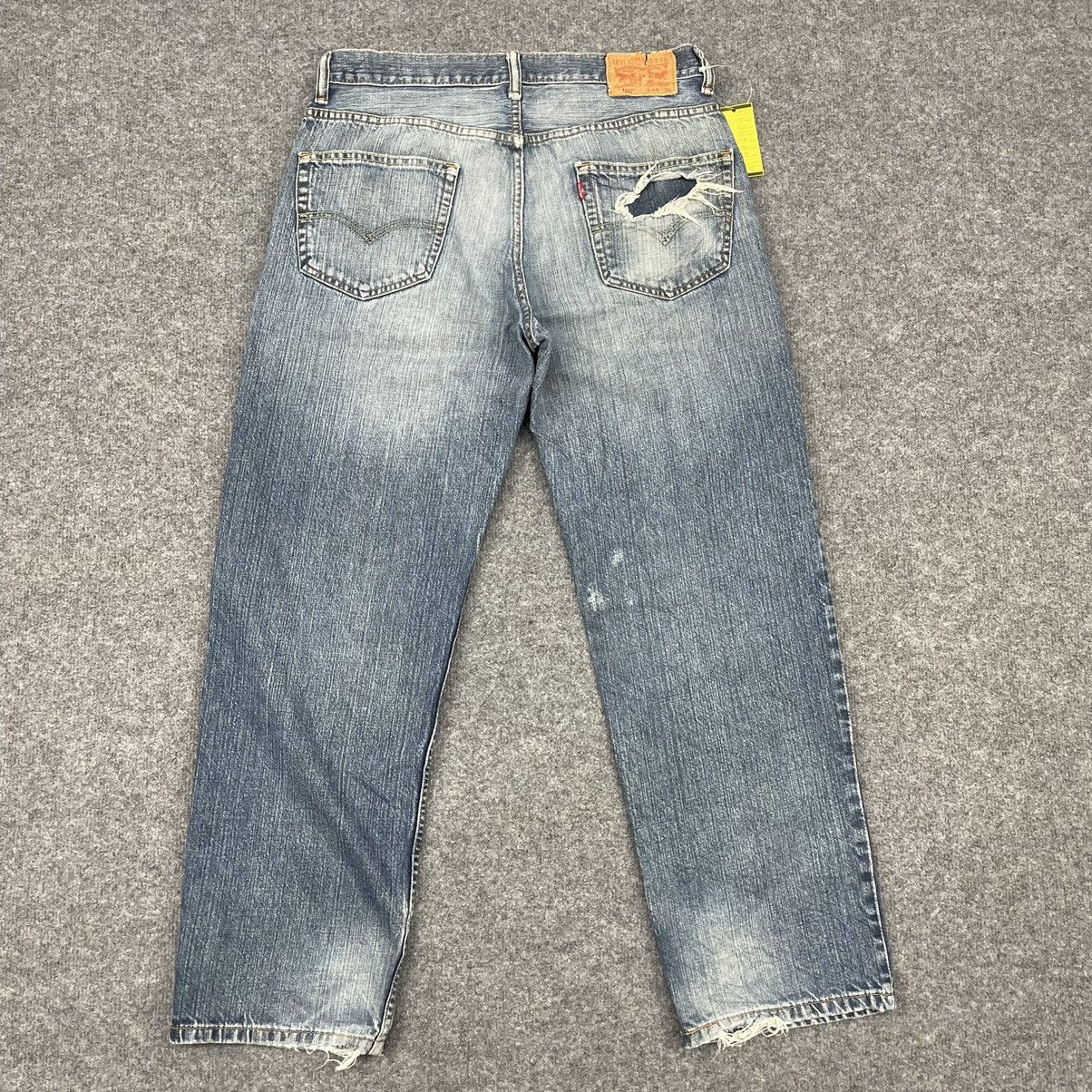 Levi's × Vintage Vintage Levi's 550 Distressed Faded Jeans -wc015 Size US 35 - 2 Thumbnail