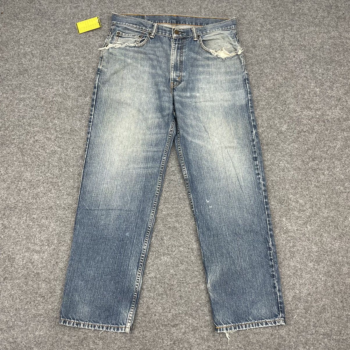 Levi's × Vintage Vintage Levi's 550 Distressed Faded Jeans -wc015 Size US 35 - 1 Thumbnail