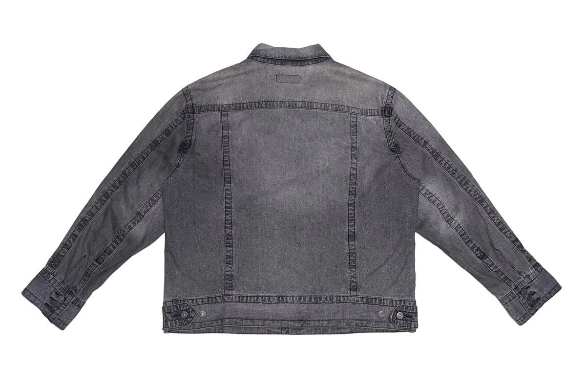 Kansai Yamamoto Vintage 90s Kansai Jeans Gray Washed Denim Jacket Size US L / EU 52-54 / 3 - 5 Thumbnail