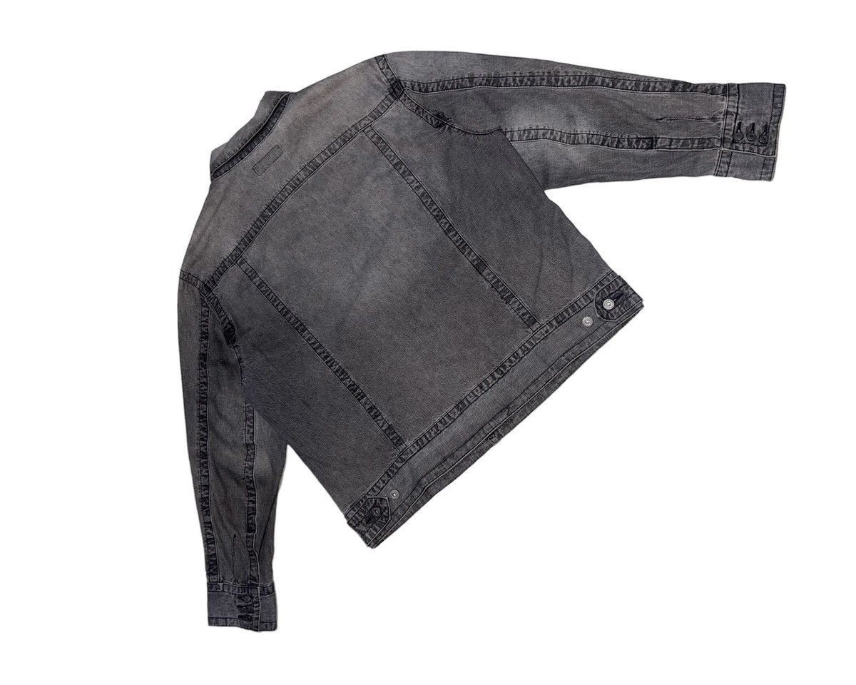Kansai Yamamoto Vintage 90s Kansai Jeans Gray Washed Denim Jacket Size US L / EU 52-54 / 3 - 8 Thumbnail