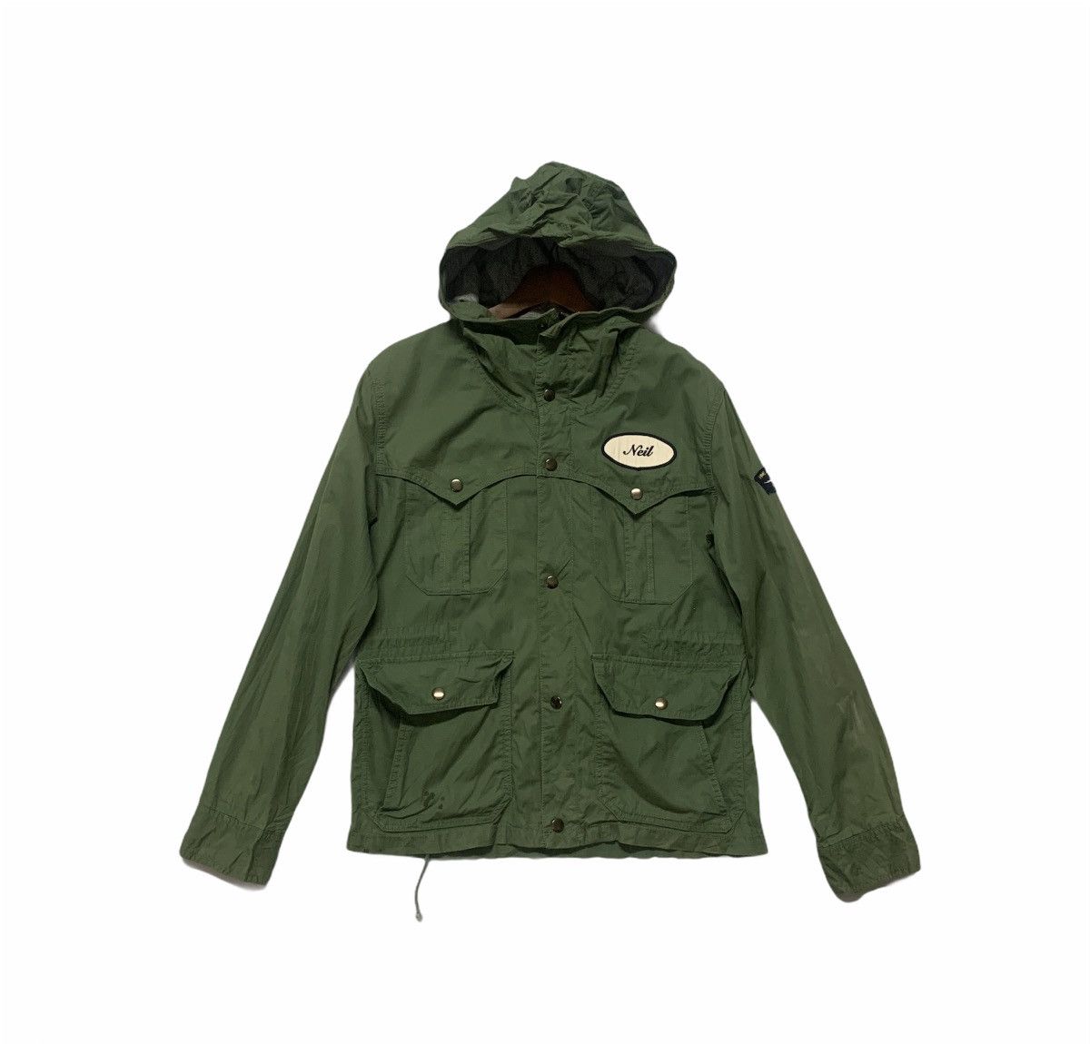 image of Workers Vintage Hoodie Work Wear Parka Jacket in Green, Men's (Size Medium)