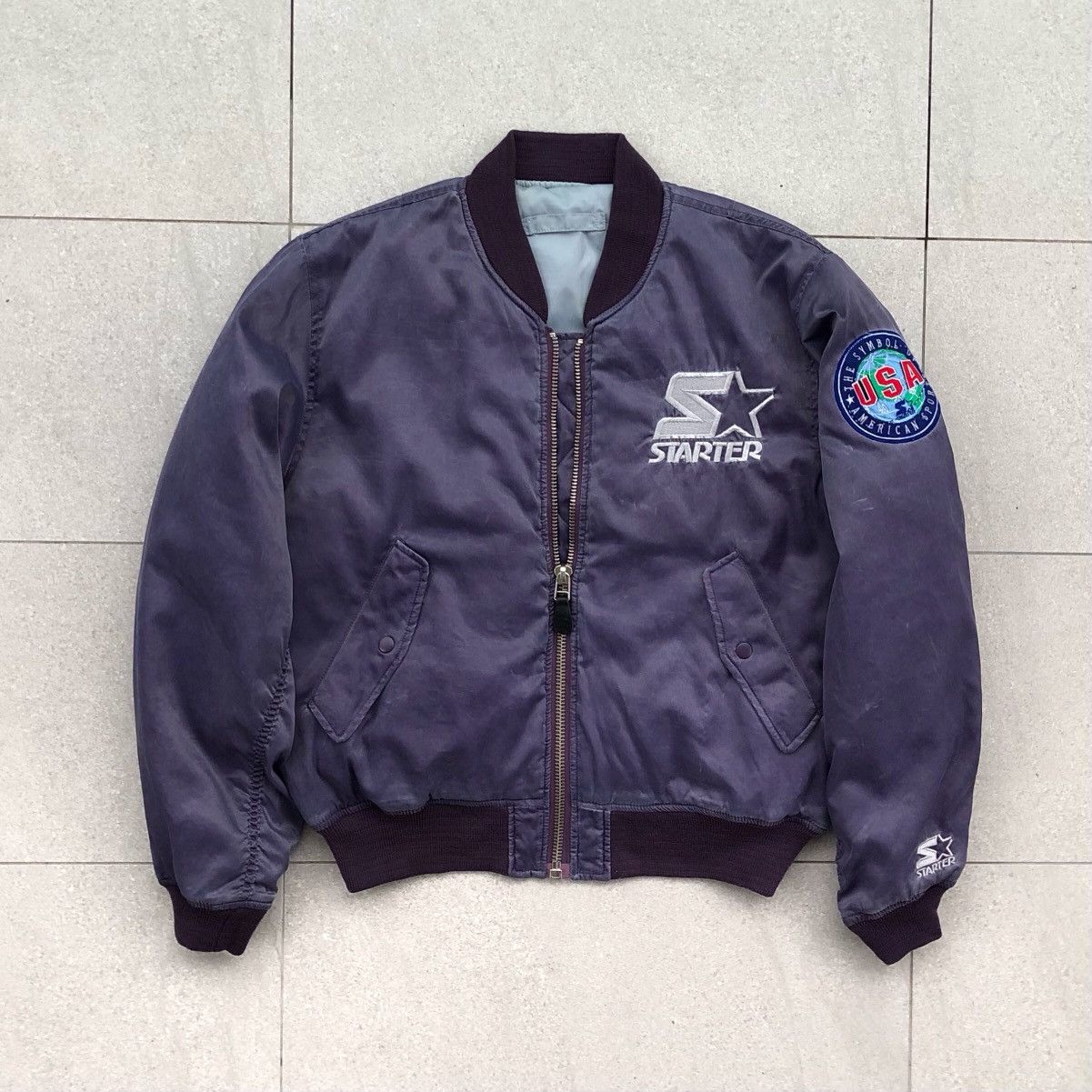 Starter Vintage STARTER USA American Sport Bomber Jacket Size US M / EU 48-50 / 2 - 1 Thumbnail