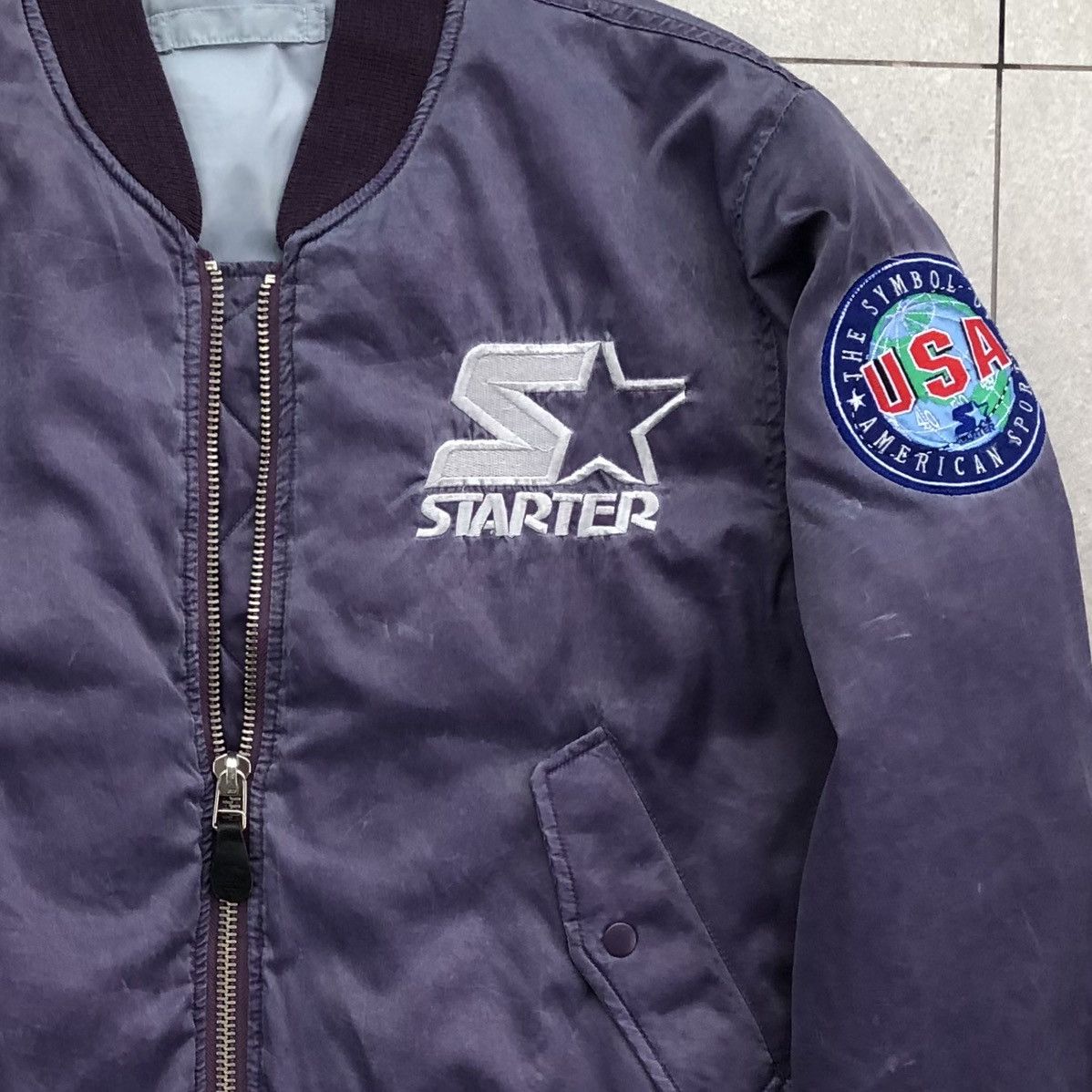 Starter Vintage STARTER USA American Sport Bomber Jacket Size US M / EU 48-50 / 2 - 3 Thumbnail