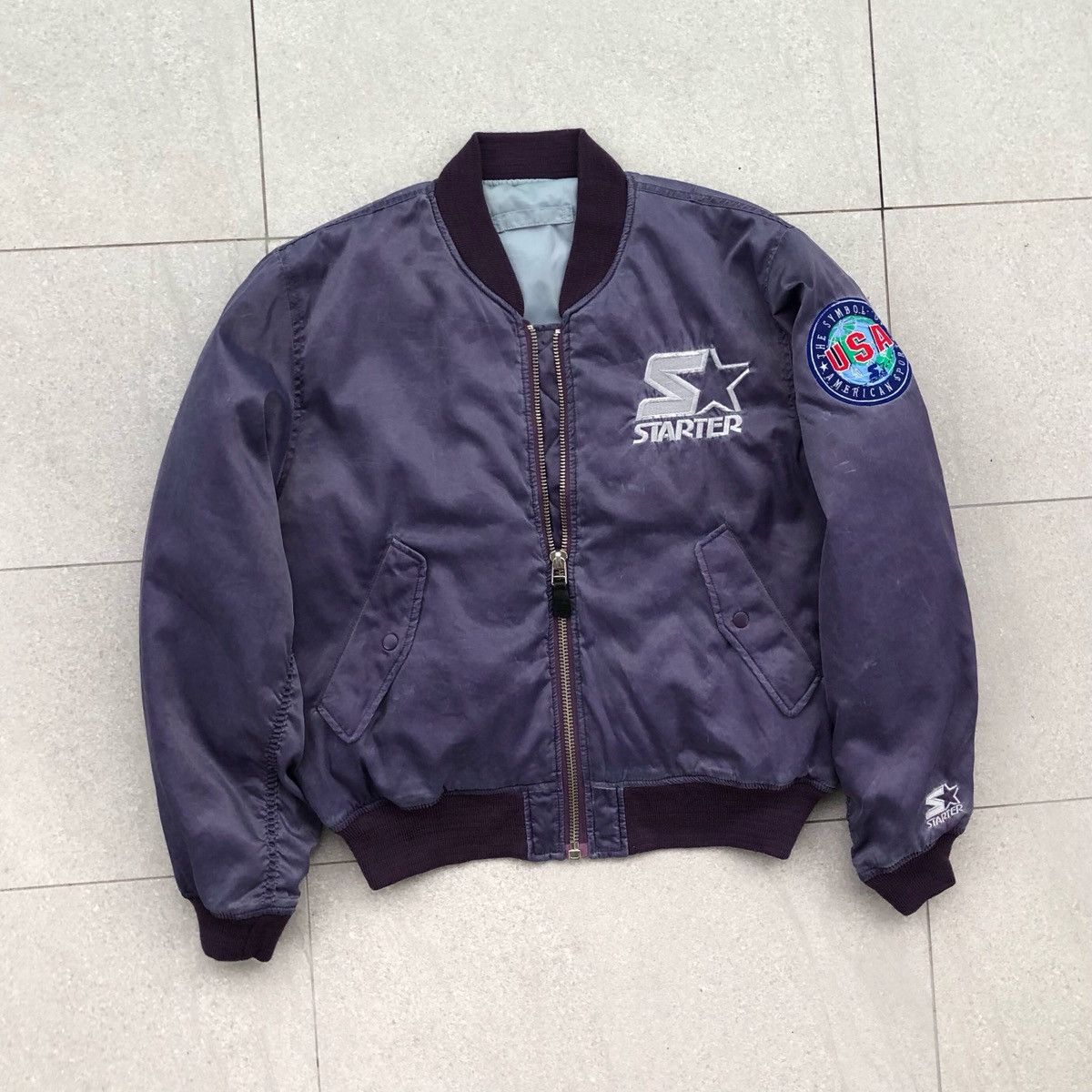 Starter Vintage STARTER USA American Sport Bomber Jacket Size US M / EU 48-50 / 2 - 2 Thumbnail