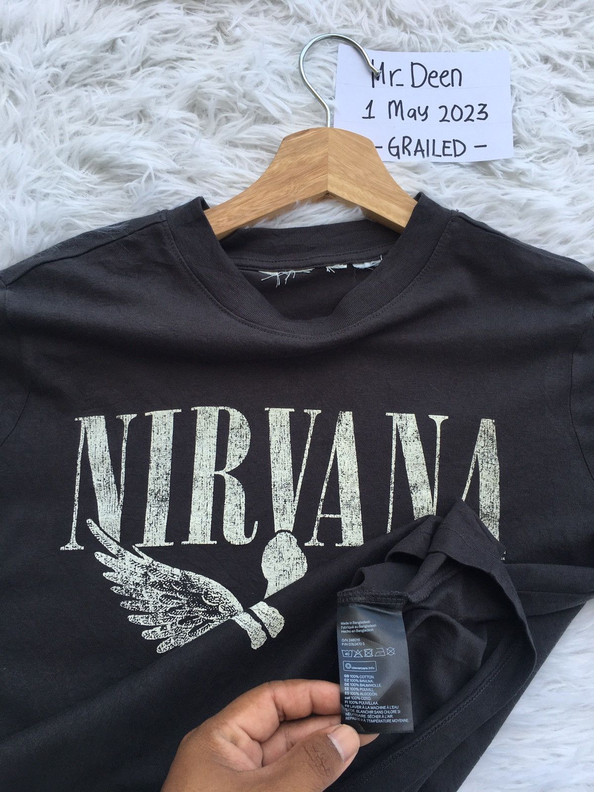 Nirvana Rare H&M x Nirvana 2002 Tshirt Size US S / EU 44-46 / 1 - 7 Thumbnail