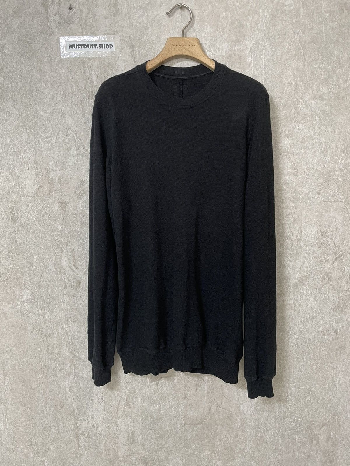 image of Rick Owens Sweater Knit in Black, Men's (Size Medium)