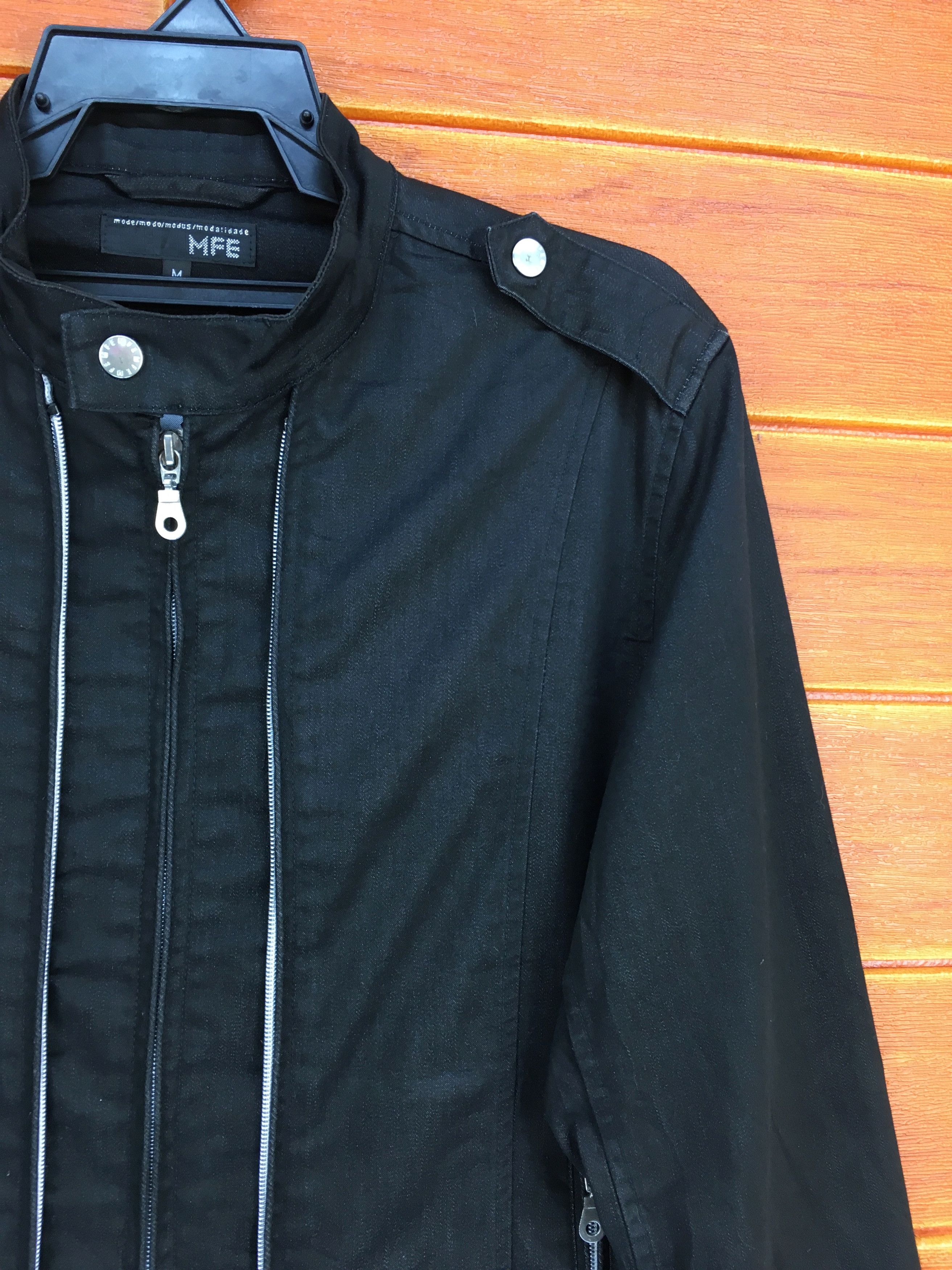 Marithe + Francois Girbaud Japanese Brand MFE Black Zipper Jacket Size US M / EU 48-50 / 2 - 4 Thumbnail