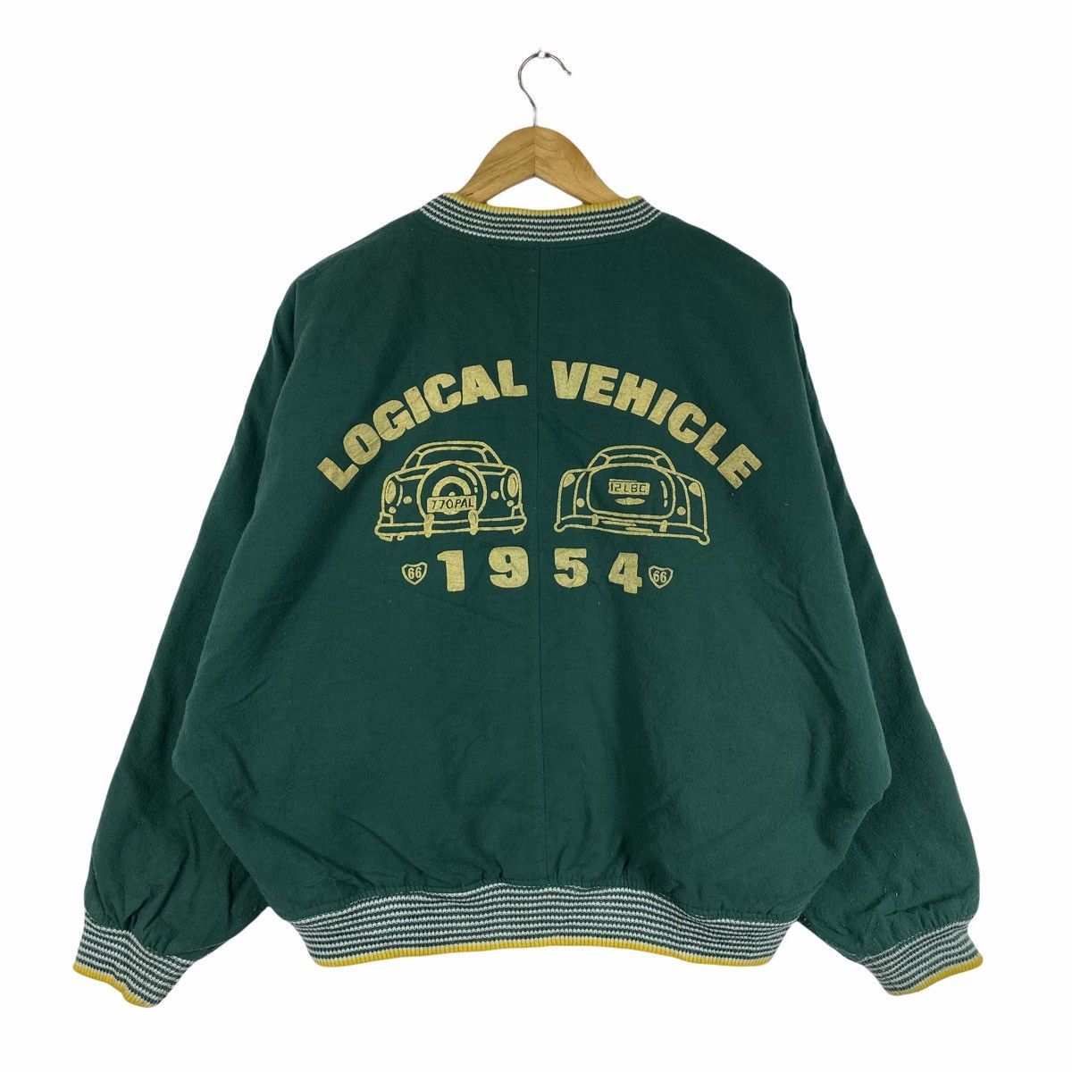 Sports Specialties × Vintage Vintage LOGICAL VEHICLE 1954 CAR Wool Bomber Varsity Jacket Size US L / EU 52-54 / 3 - 1 Thumbnail