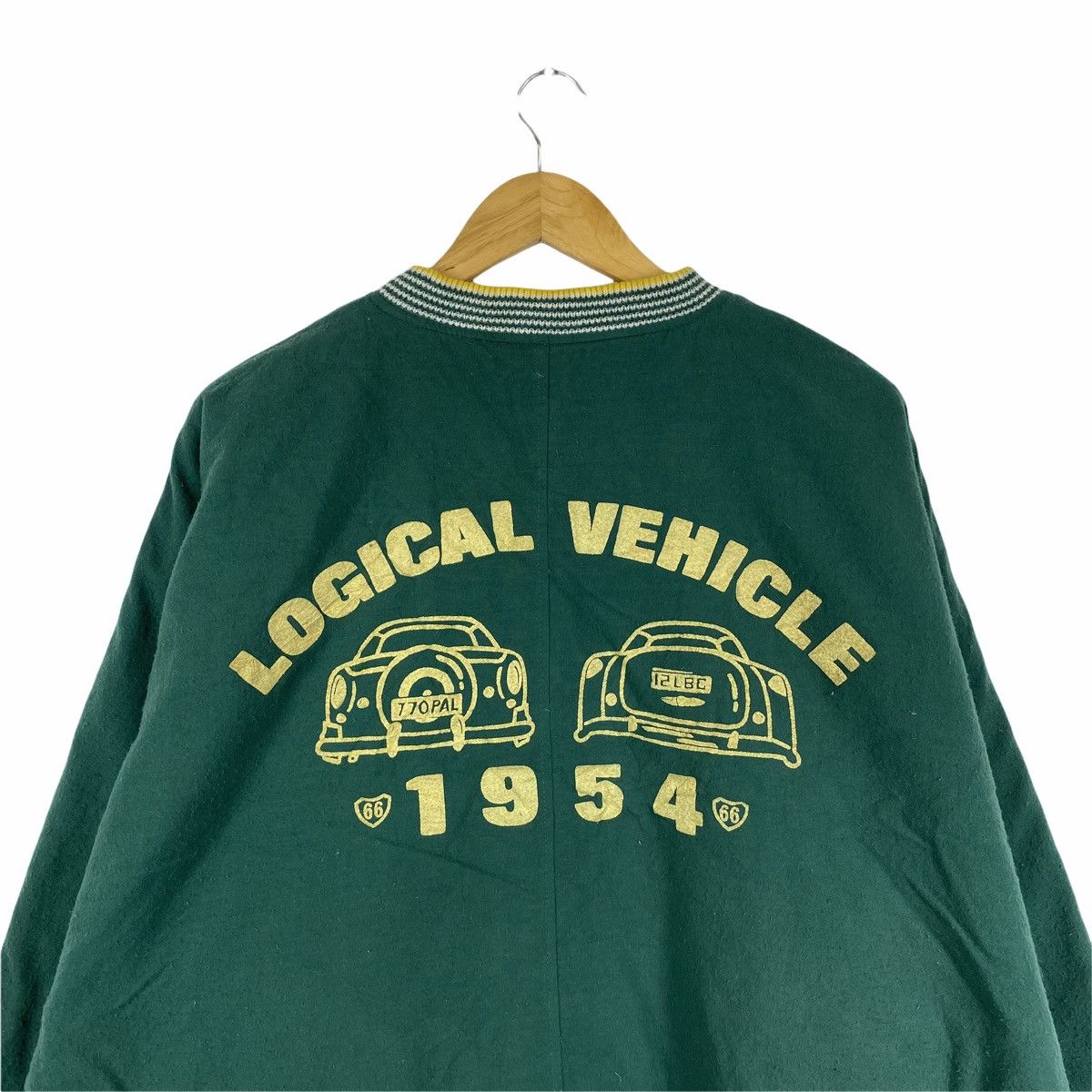 Sports Specialties × Vintage Vintage LOGICAL VEHICLE 1954 CAR Wool Bomber Varsity Jacket Size US L / EU 52-54 / 3 - 5 Thumbnail