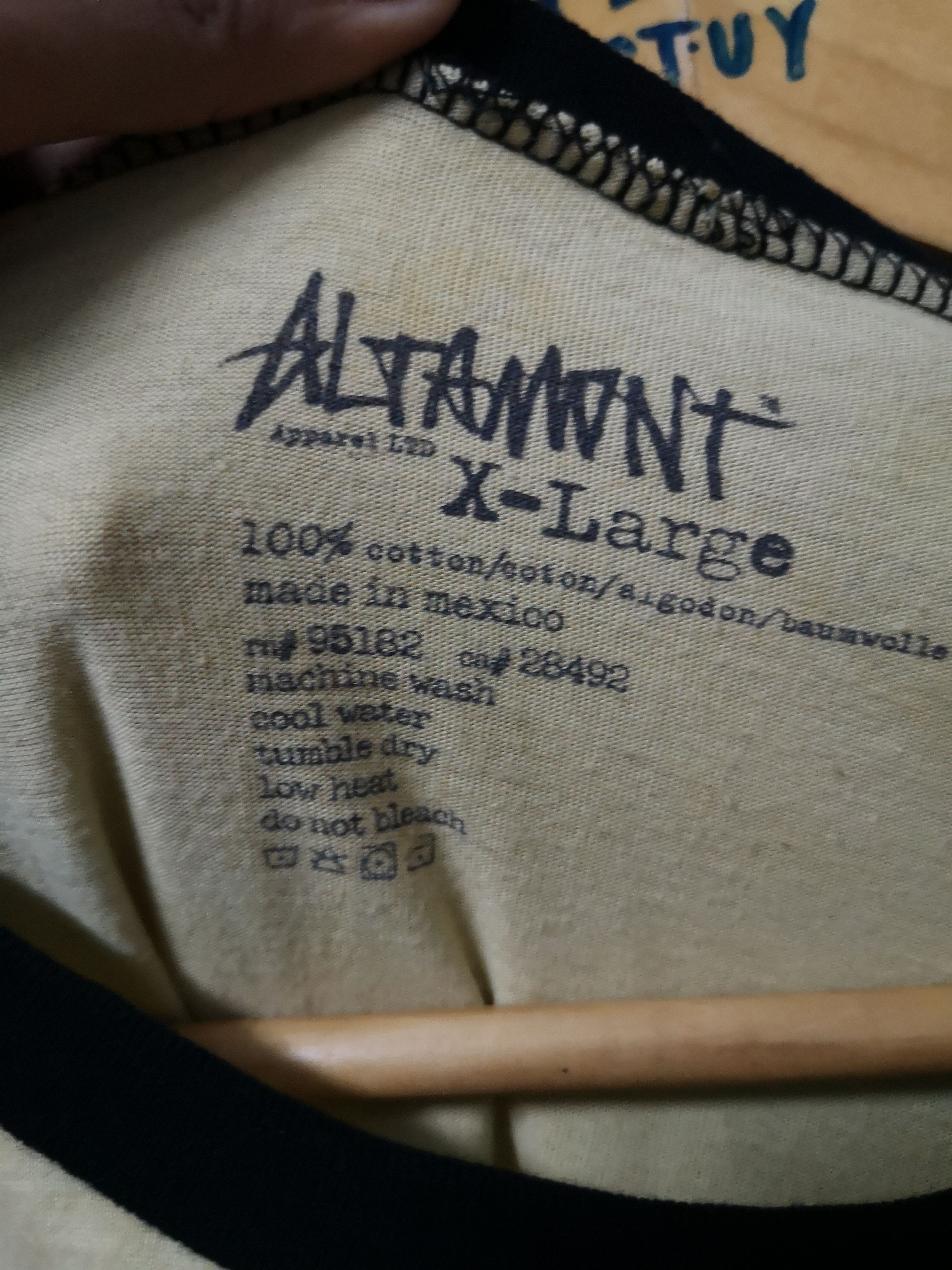 Vintage ALMONT TIE DIE 3QUARTER TEE Size US XL / EU 56 / 4 - 5 Thumbnail