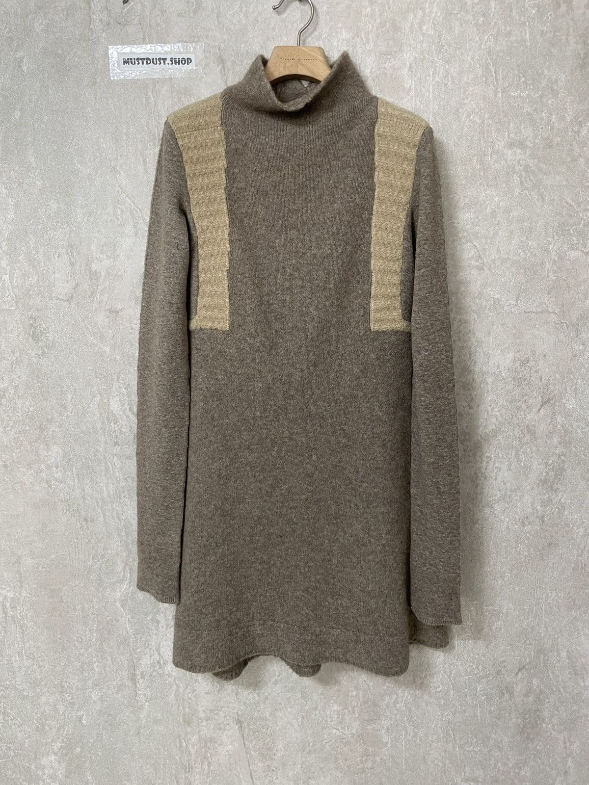 image of Rick Owens 16Fw Mastodon Runway Knit in Beige, Men's (Size Small)