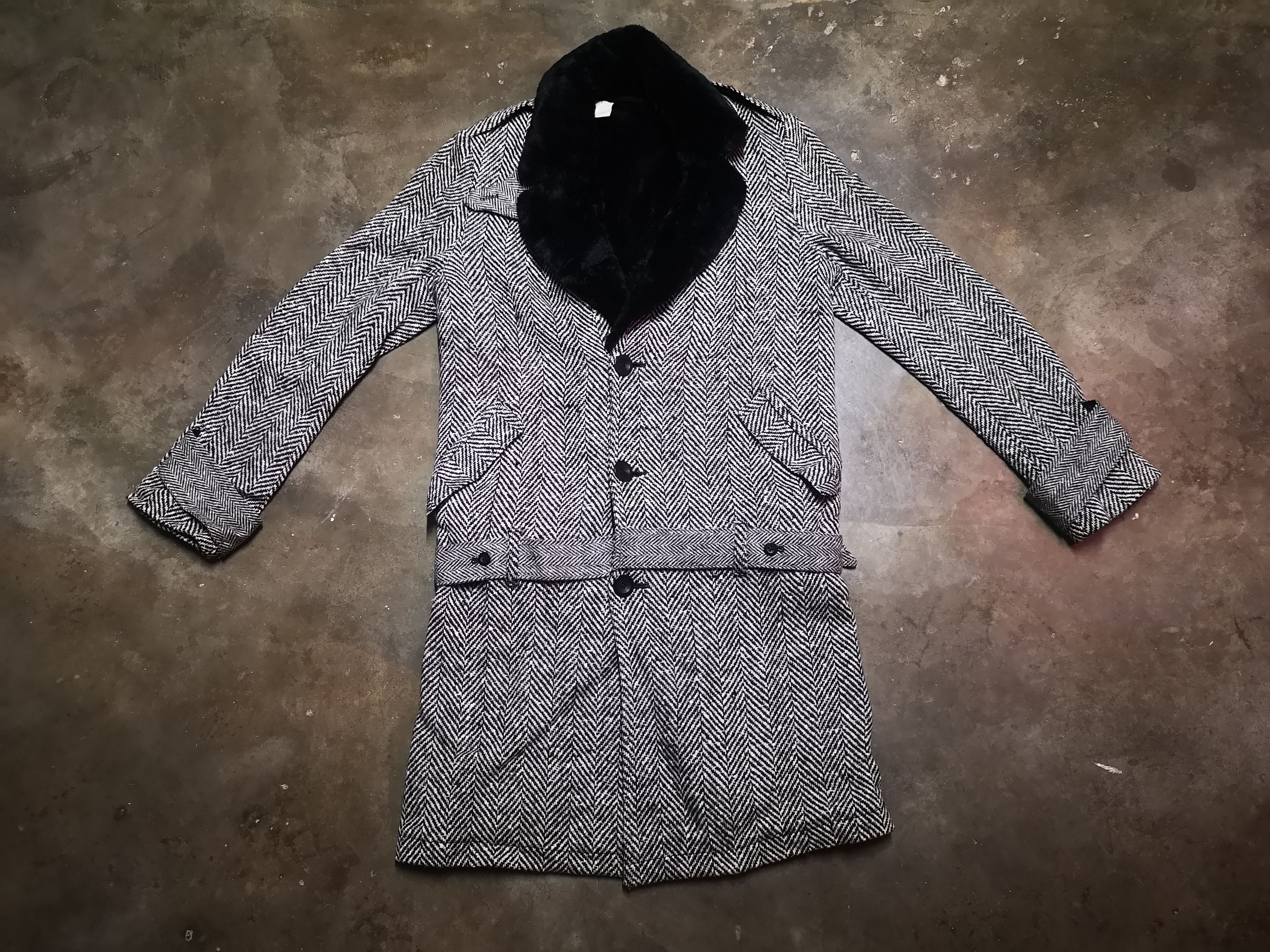 Japanese Brand × N.Hoolywood × Vintage N. Hoolywood long Jacket wool faux fur Size US L / EU 52-54 / 3 - 3 Thumbnail