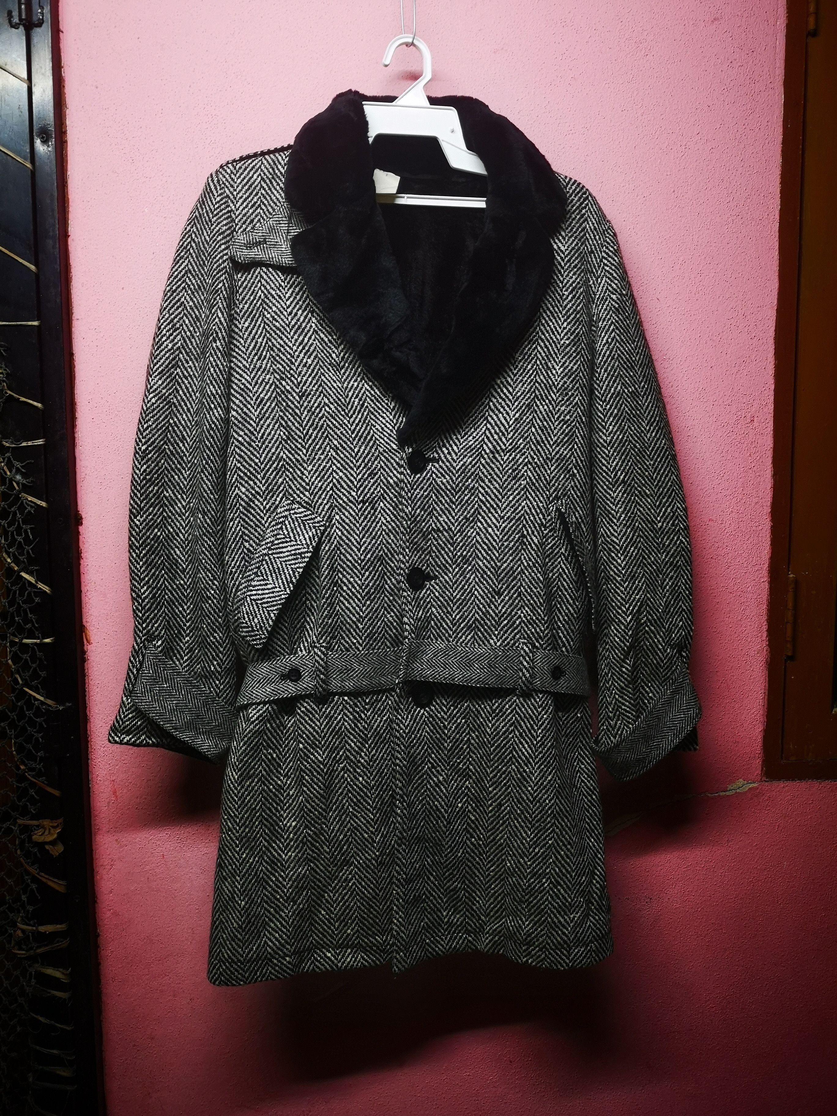 Japanese Brand × N.Hoolywood × Vintage N. Hoolywood long Jacket wool faux fur Size US L / EU 52-54 / 3 - 1 Thumbnail