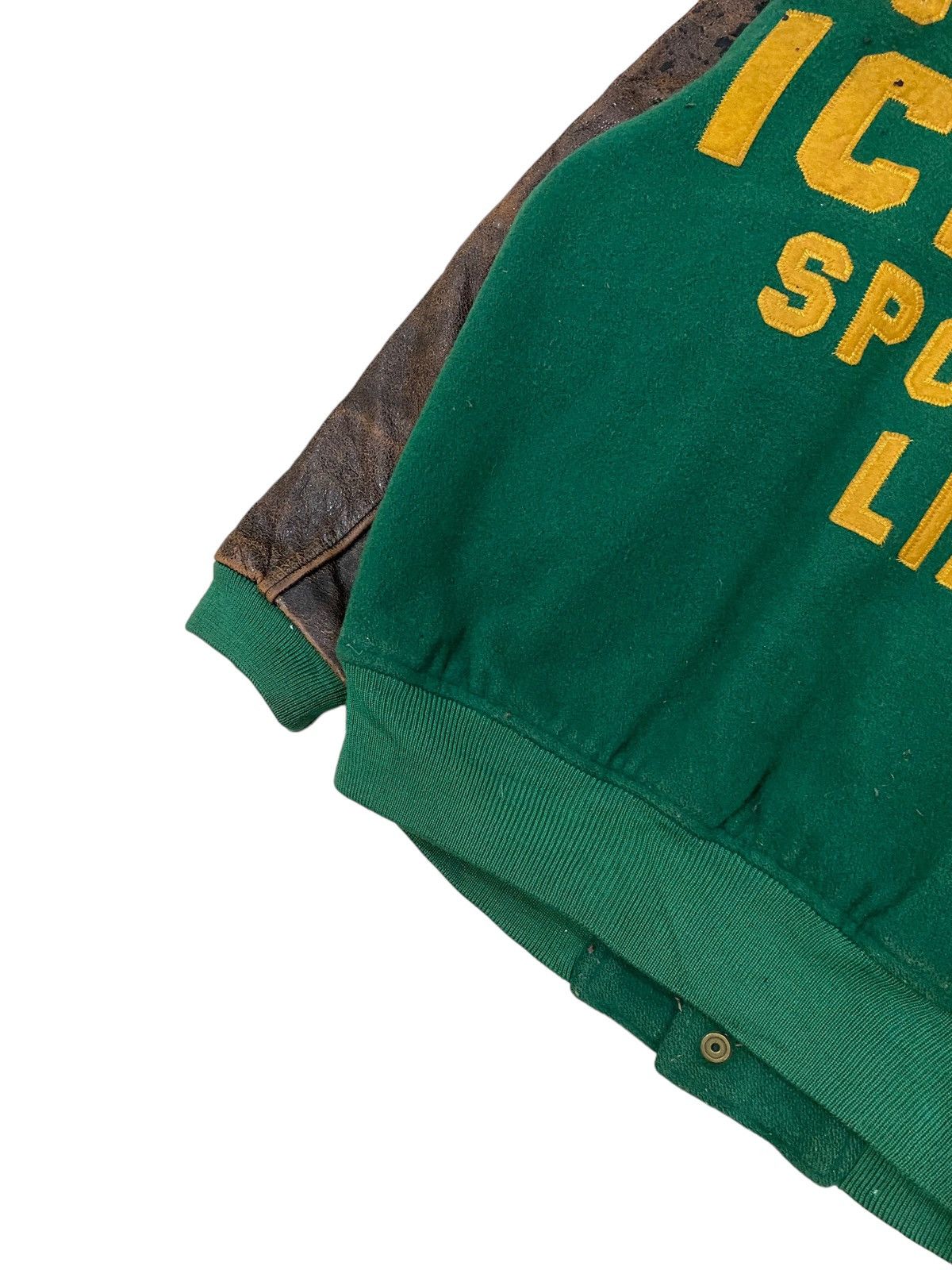 Vintage 🌟VTG ICE FIRE WOOL/LEATHER LETTERMAN VARSITY Size US M / EU 48-50 / 2 - 11 Thumbnail