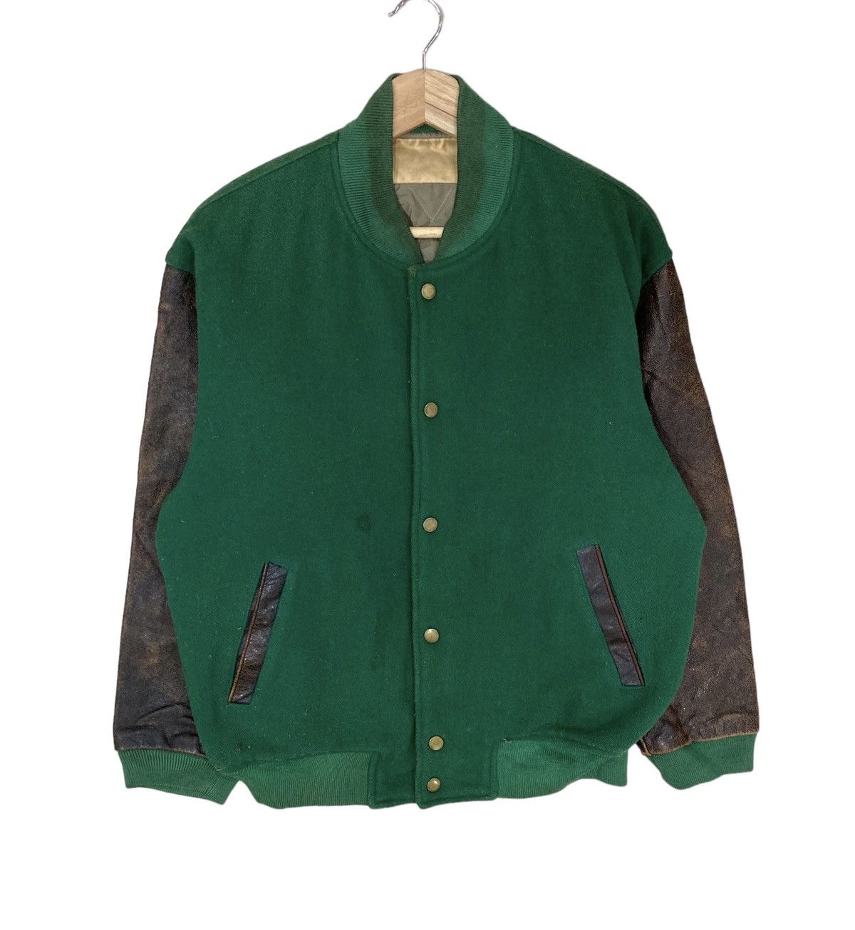 Vintage 🌟VTG ICE FIRE WOOL/LEATHER LETTERMAN VARSITY Size US M / EU 48-50 / 2 - 2 Thumbnail