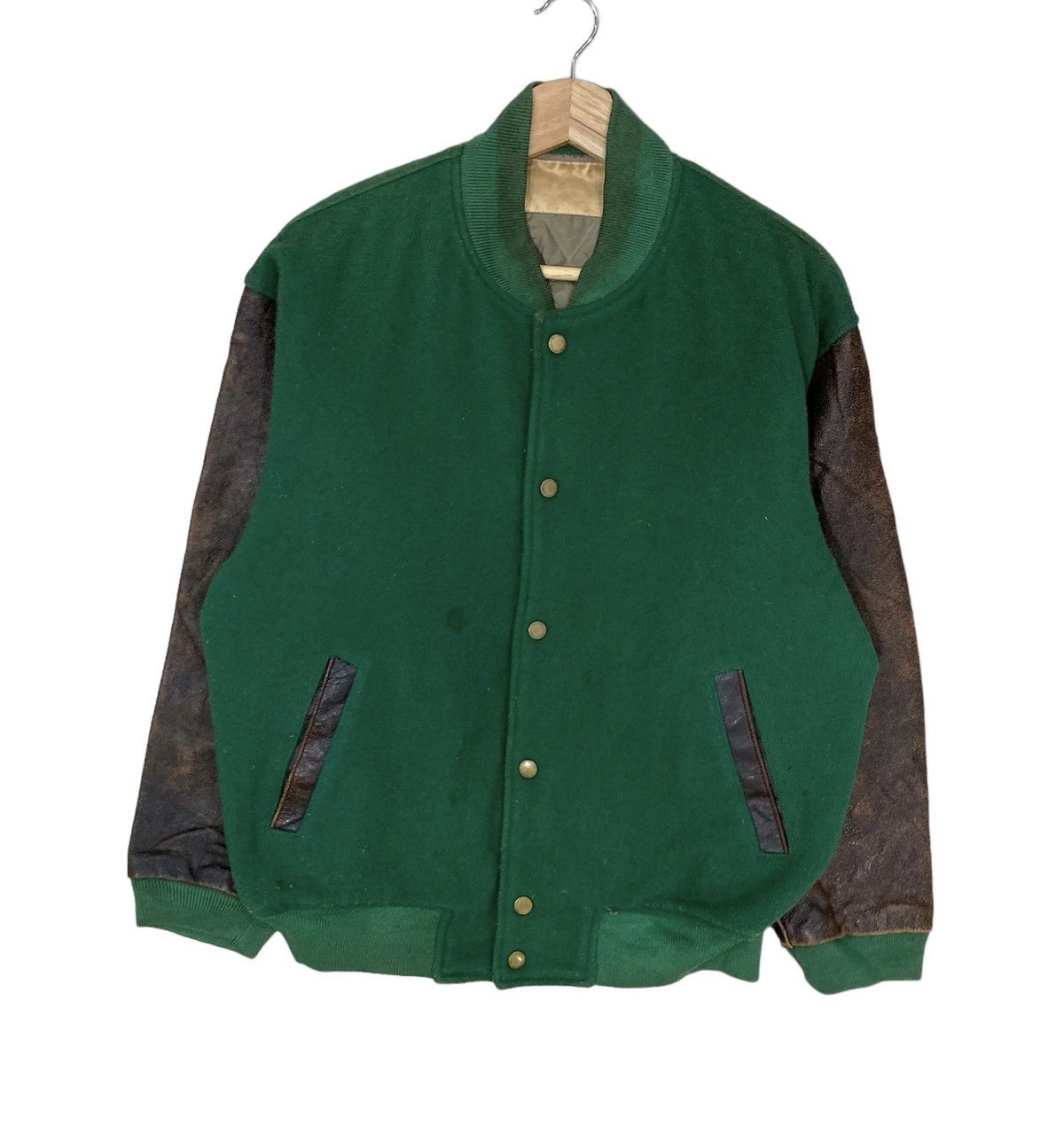 Vintage 🌟VTG ICE FIRE WOOL/LEATHER LETTERMAN VARSITY Size US M / EU 48-50 / 2 - 3 Thumbnail