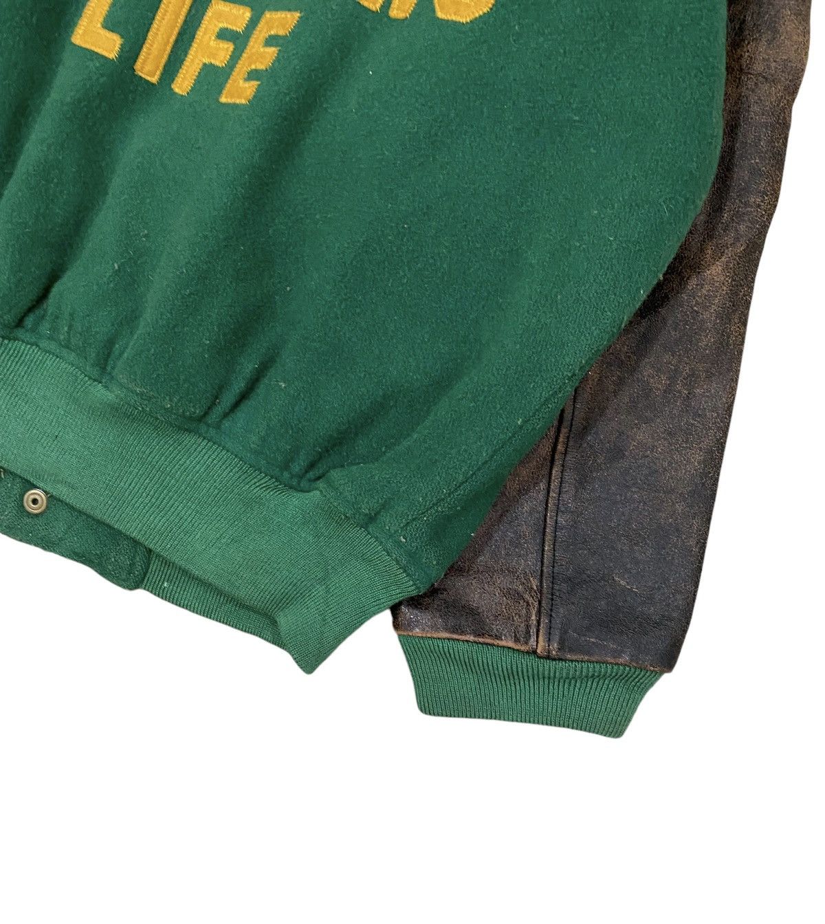Vintage 🌟VTG ICE FIRE WOOL/LEATHER LETTERMAN VARSITY Size US M / EU 48-50 / 2 - 10 Thumbnail