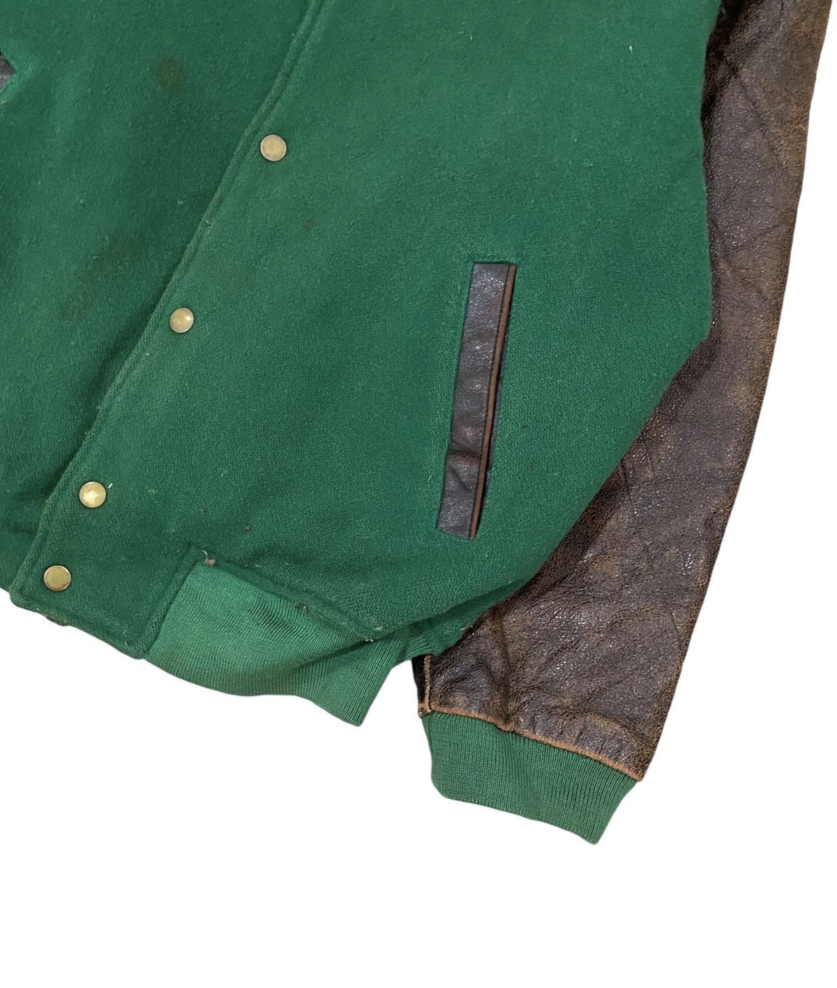 Vintage 🌟VTG ICE FIRE WOOL/LEATHER LETTERMAN VARSITY Size US M / EU 48-50 / 2 - 5 Thumbnail