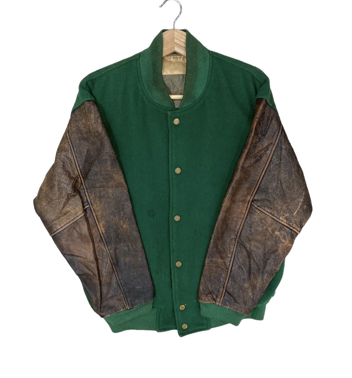 Vintage 🌟VTG ICE FIRE WOOL/LEATHER LETTERMAN VARSITY Size US M / EU 48-50 / 2 - 8 Thumbnail