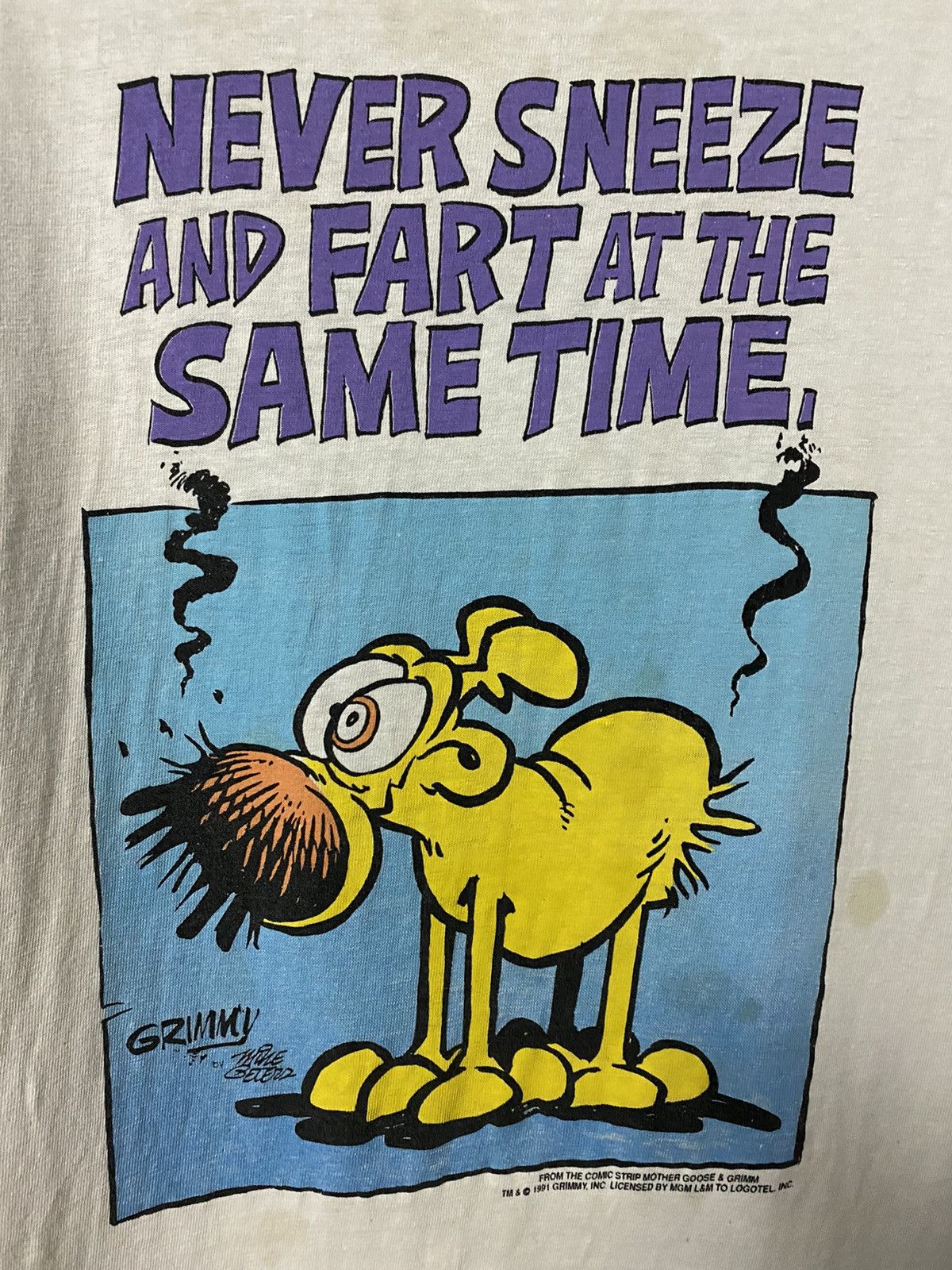 Vintage 🔥RARE🔥VINTAGE 1991 THE COMIC STRIP MOTHER GOOSE & GRIMM Size US M / EU 48-50 / 2 - 2 Thumbnail